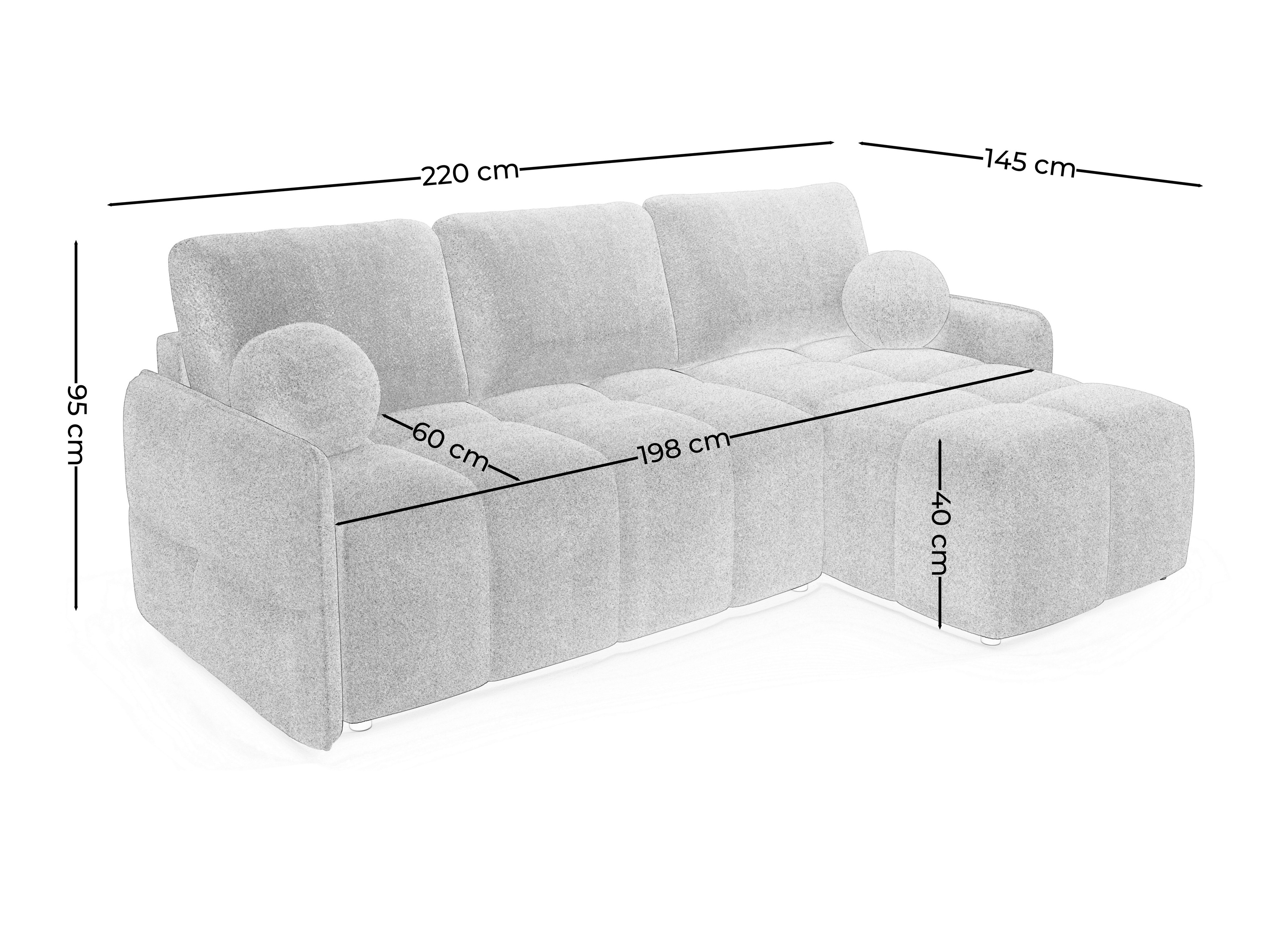 Hjørnesofa Greensboro 102
