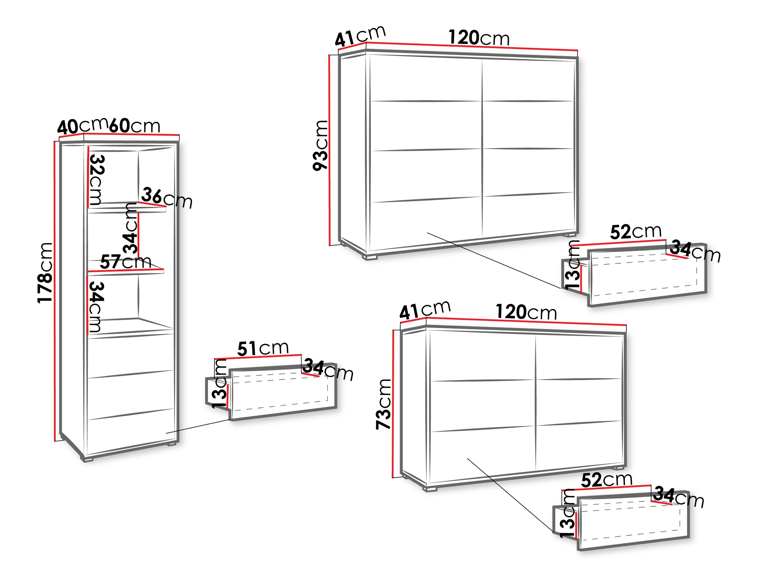 Stuemøbelsæt Comfivo Fersoe 107 (Hvid)
