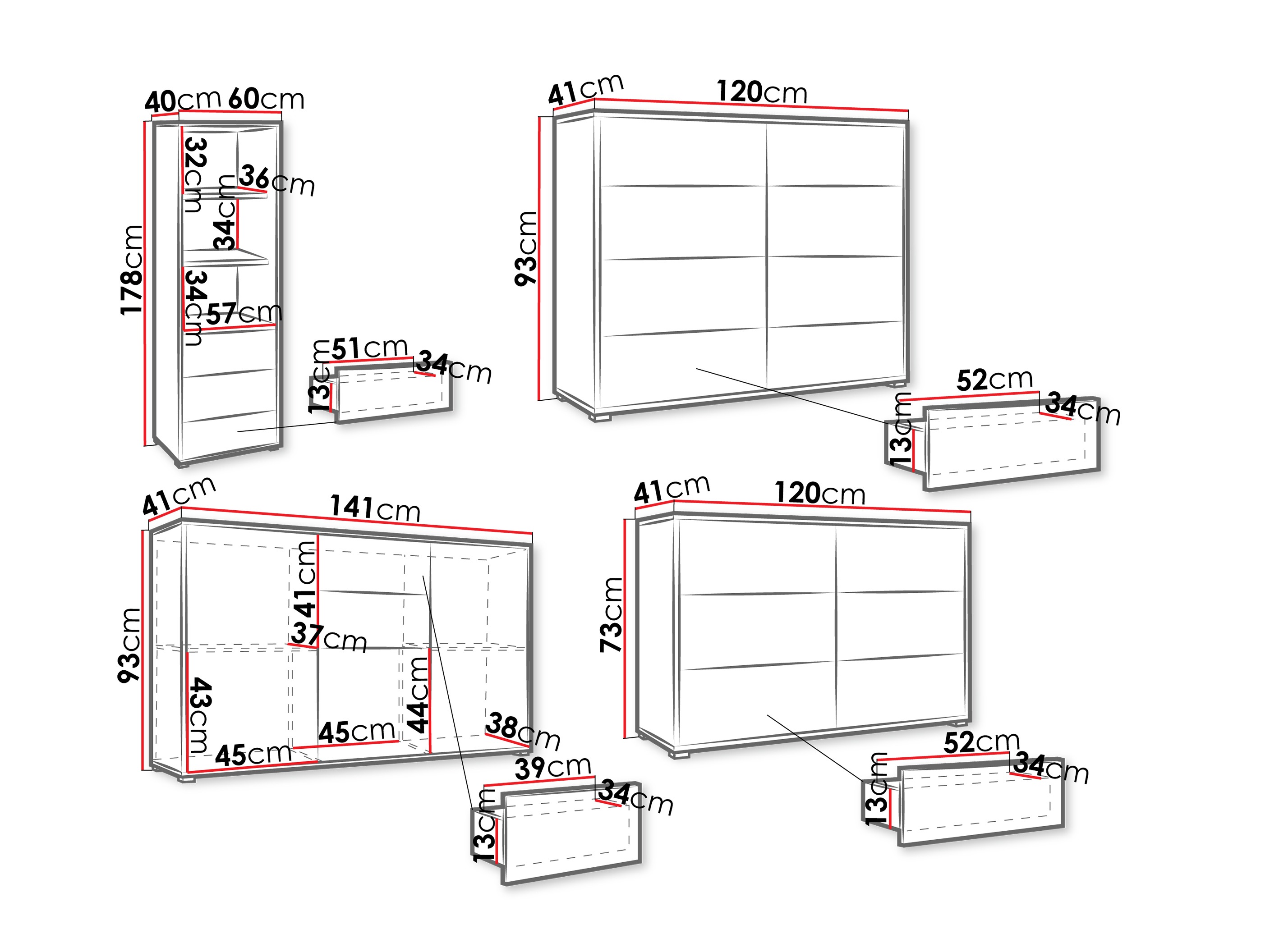 Stuemøbelsæt Comfivo Fersoe 108 (Hvid)