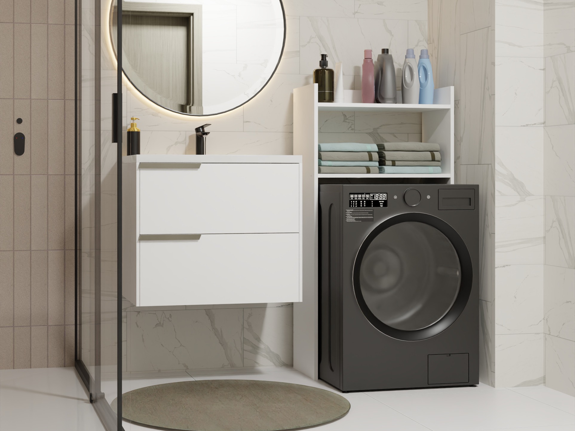 Reol til badeværelse Servou 103