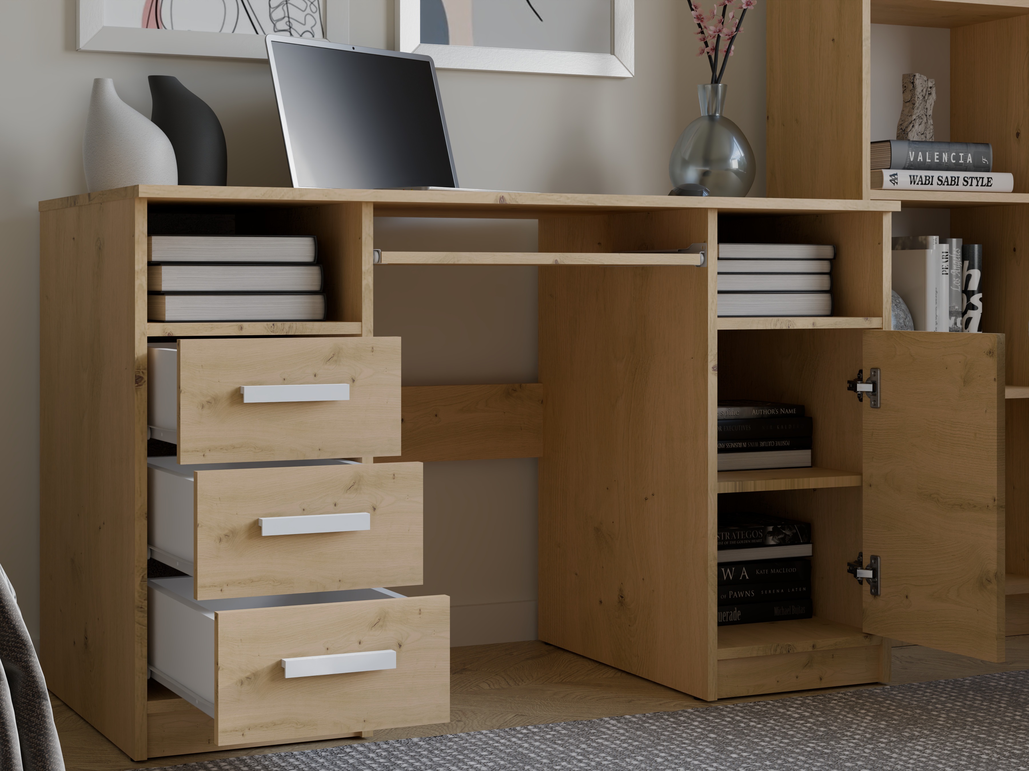 Skrivebord Mandeville 330 (Artisan eg)