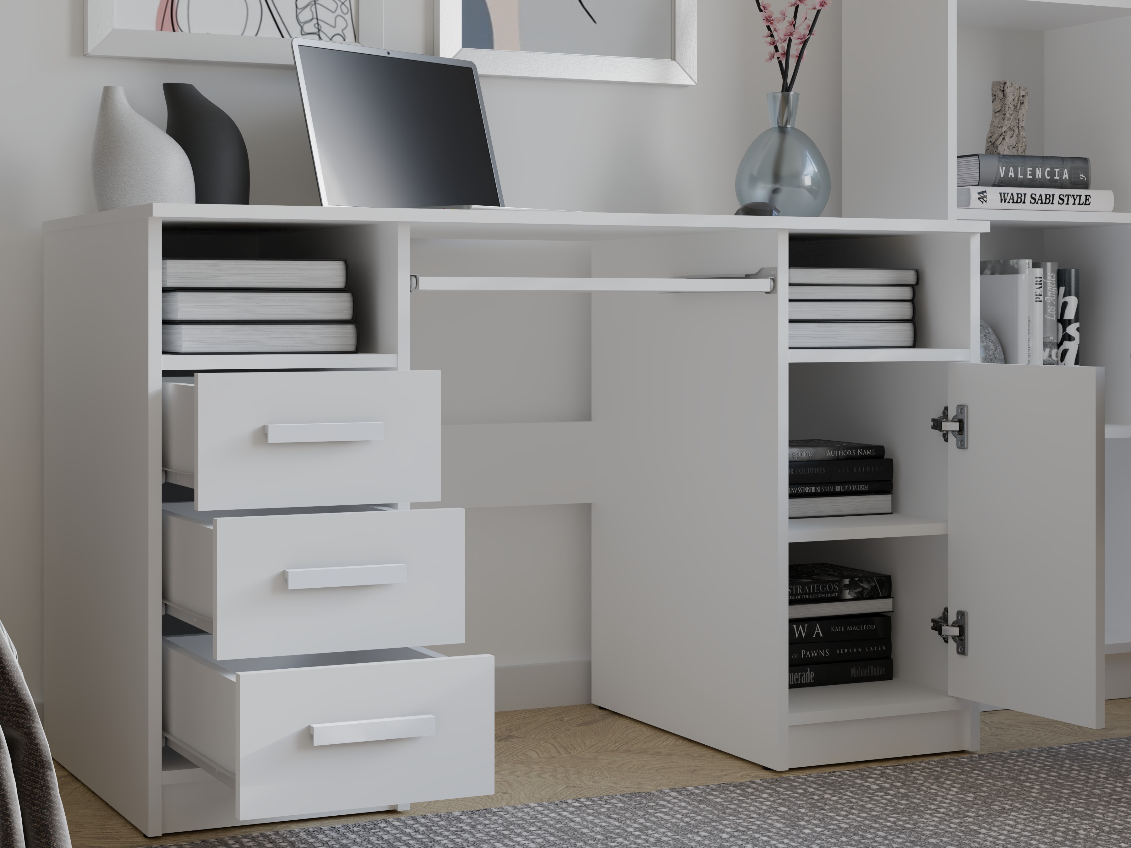 Skrivebord Mandeville 330 (Hvid)