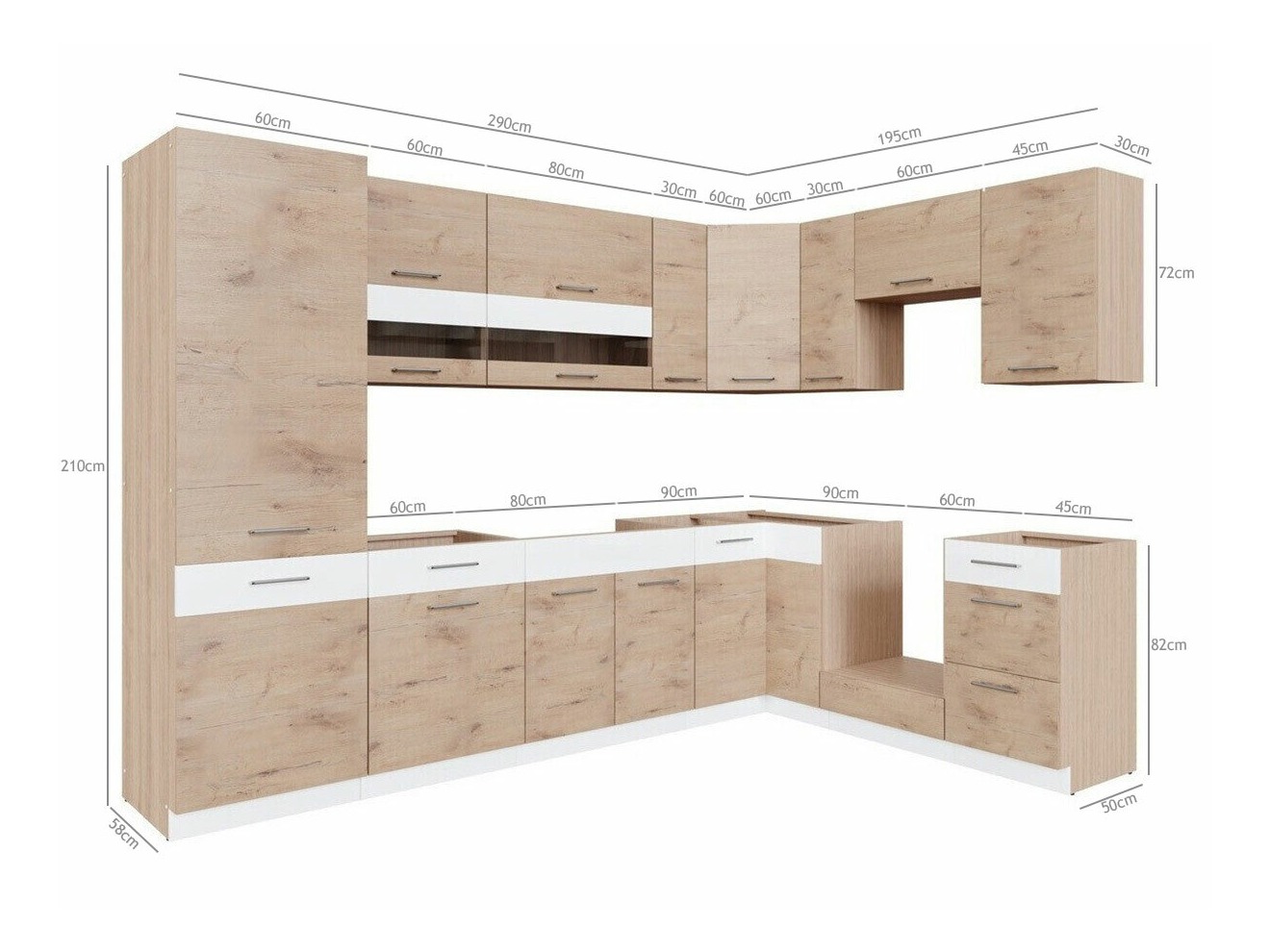 Modulkøkkensæt Mode Beech 130