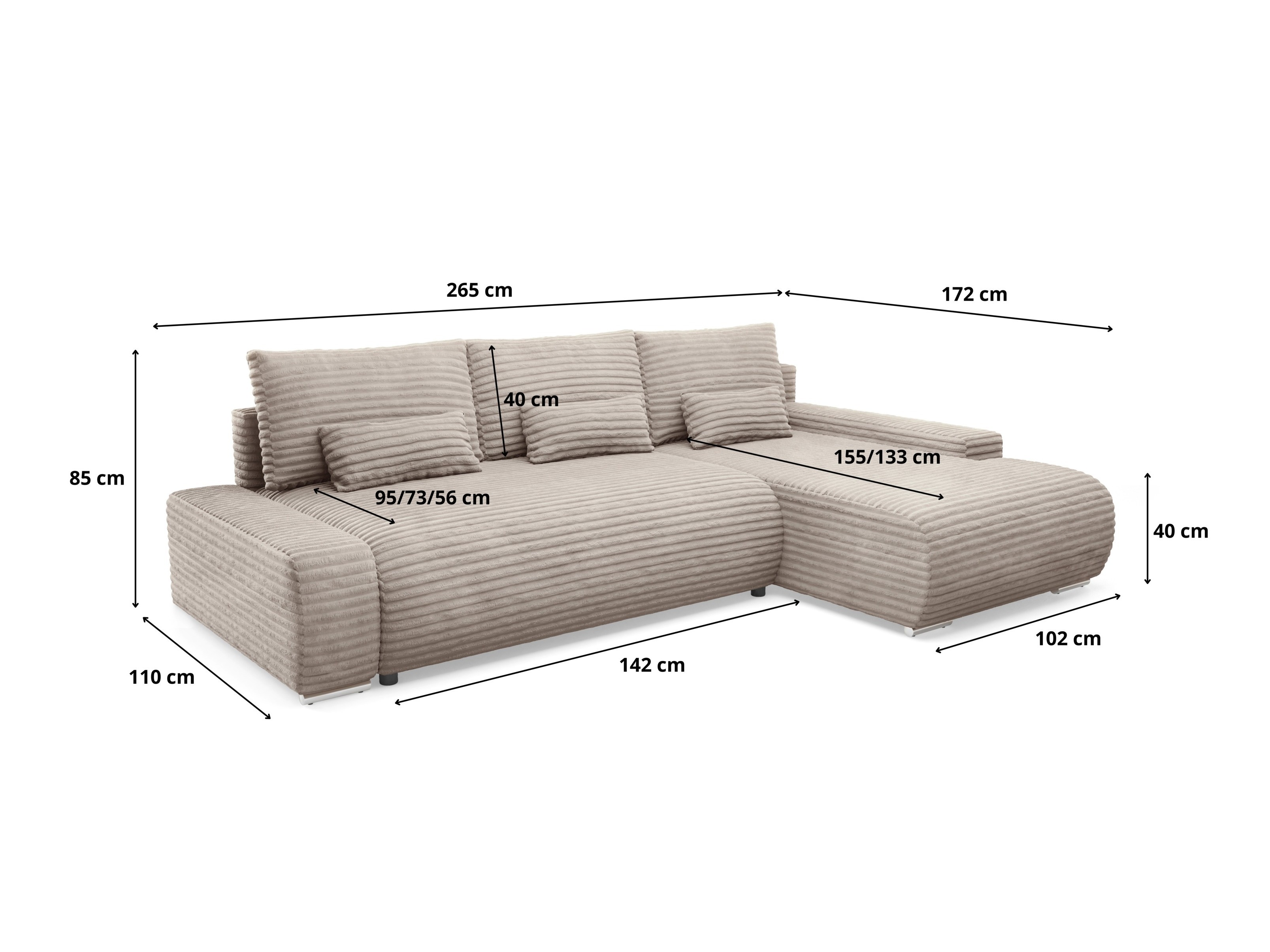 Hjørnesofa Franklin 201 (Ambience 04)