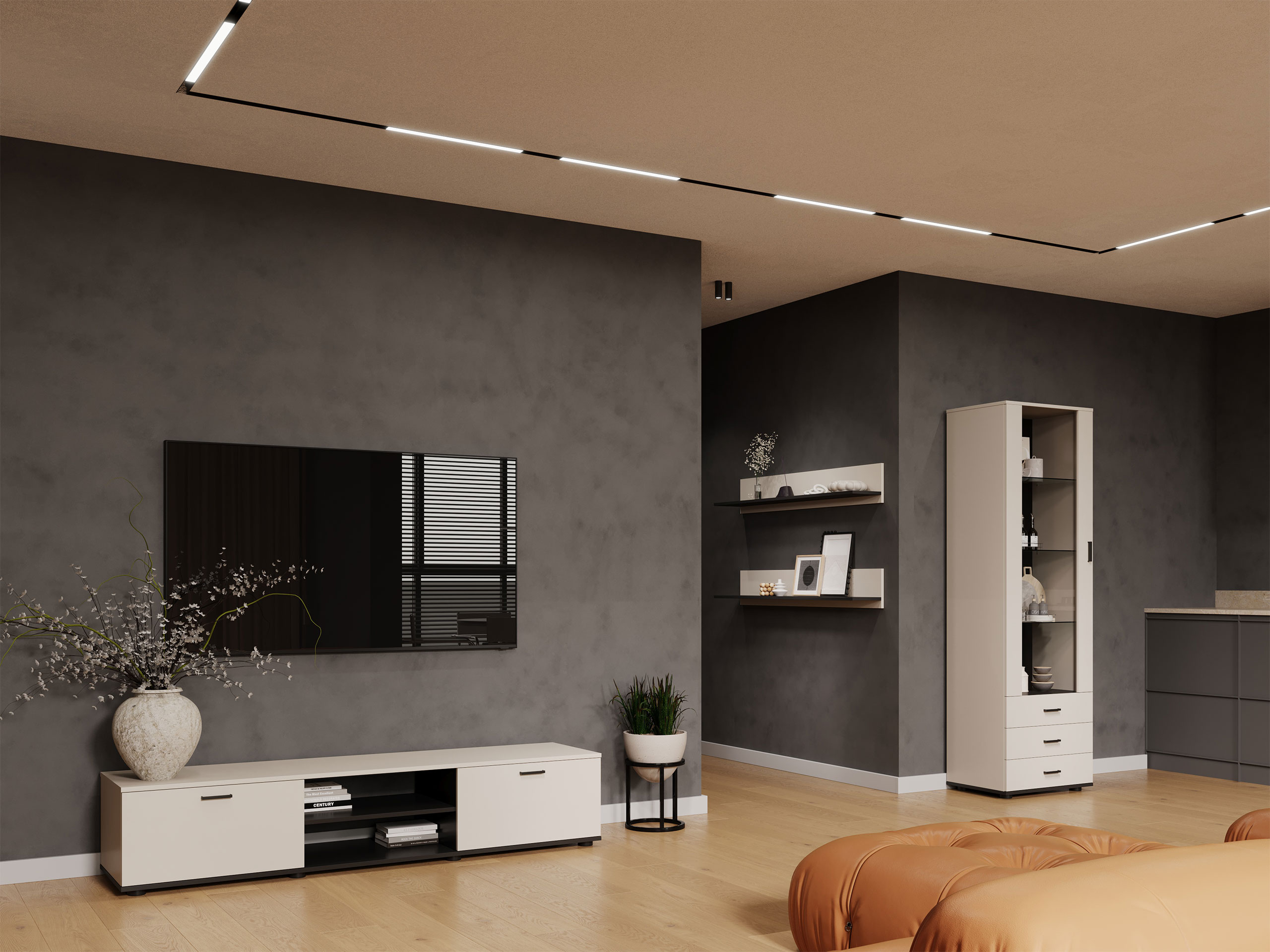 Stuemøbelsæt Tornola 107 (Kashmir + Sort)