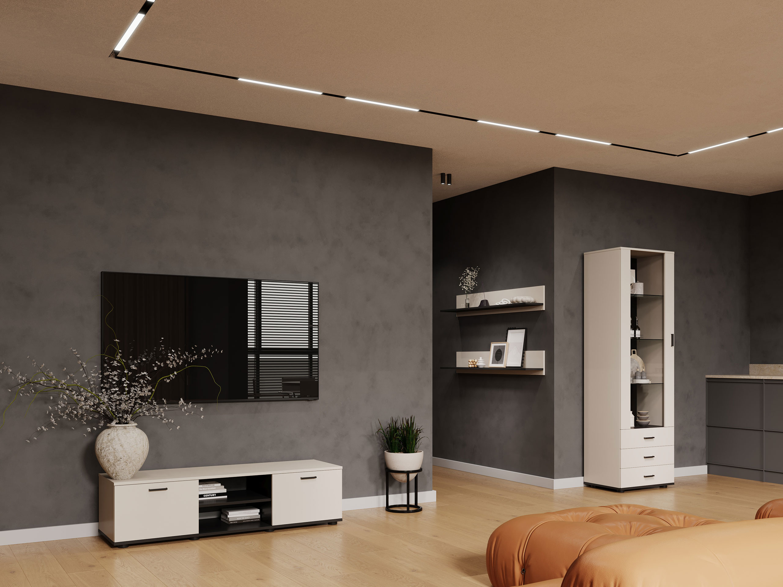 Stuemøbelsæt Tornola 110 (Kashmir + Sort)