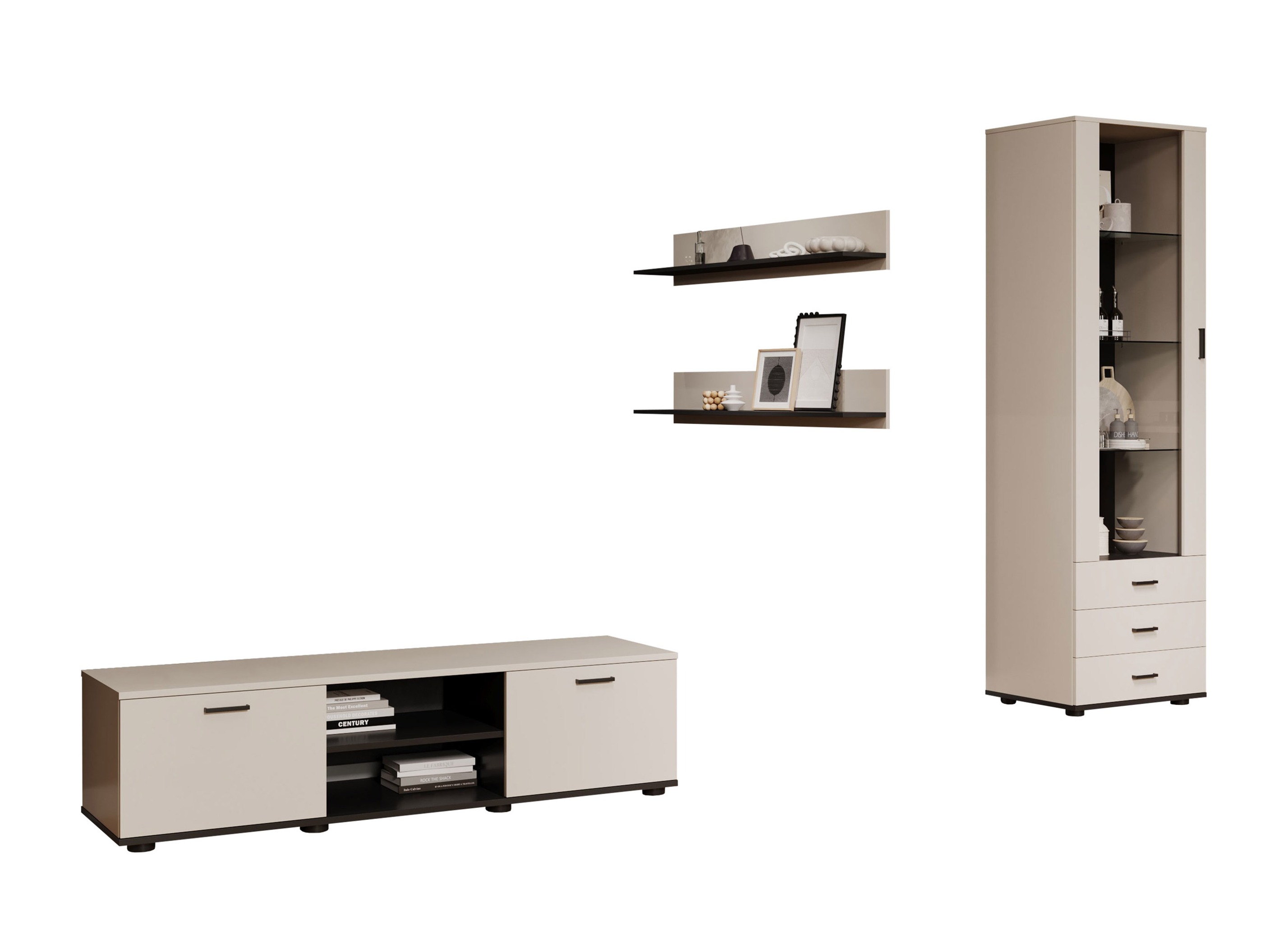 Stuemøbelsæt Tornola 110 (Kashmir + Sort)