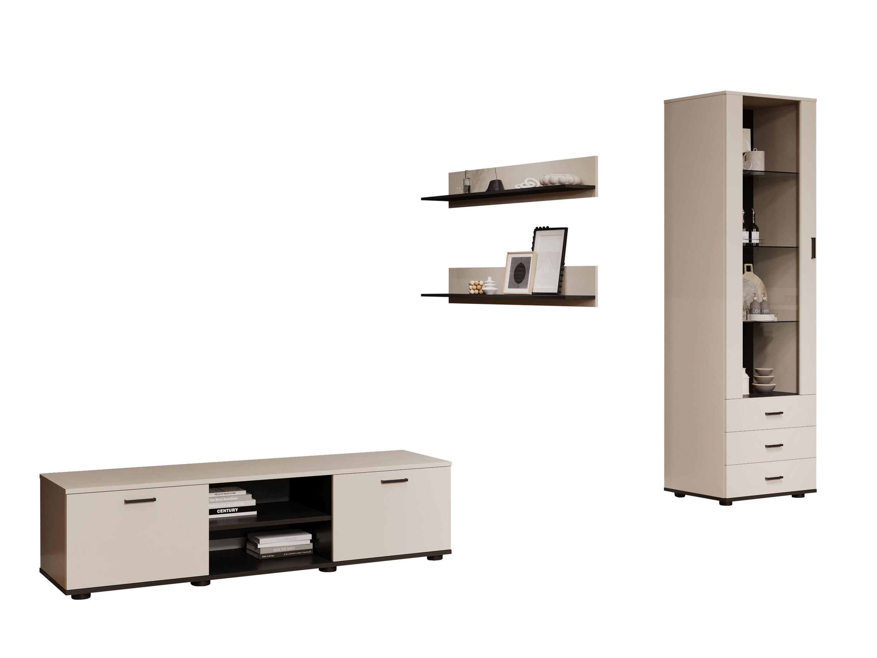 Stuemøbelsæt Tornola 110 (Kashmir + Sort)