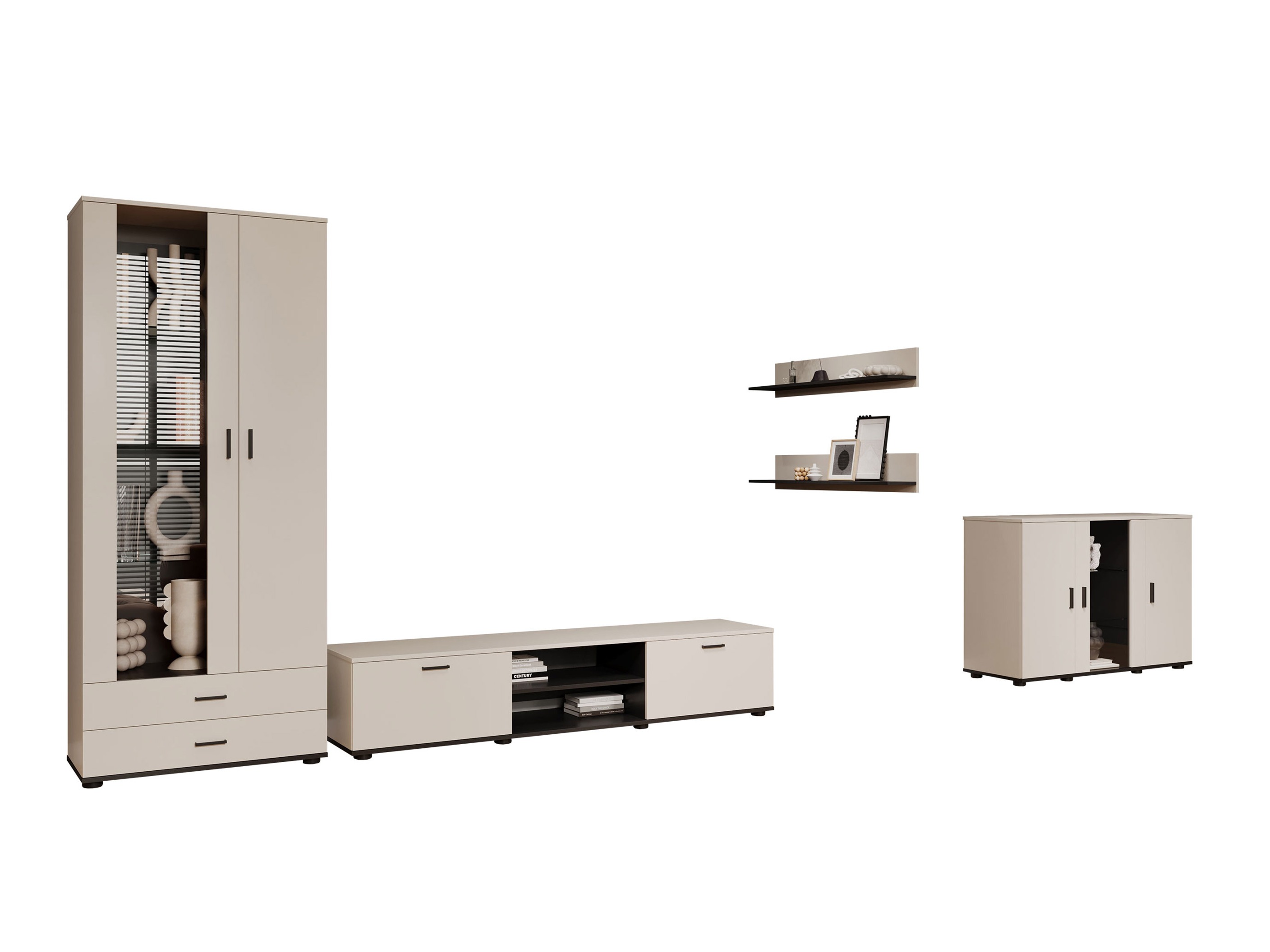 Stuemøbelsæt Tornola 116 (Kashmir + Sort)