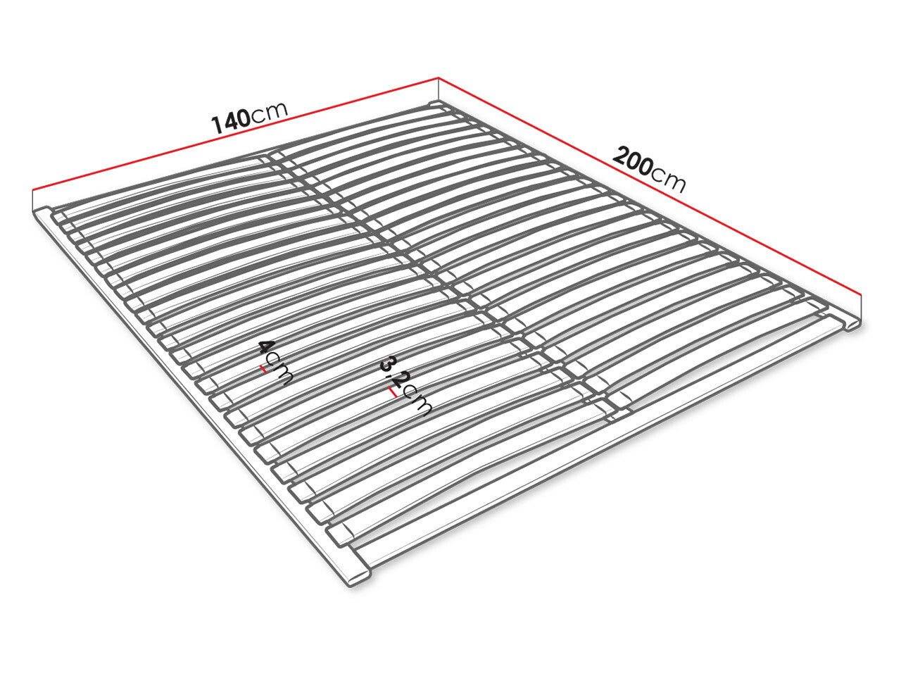 Lameller til sengen Dayton 117