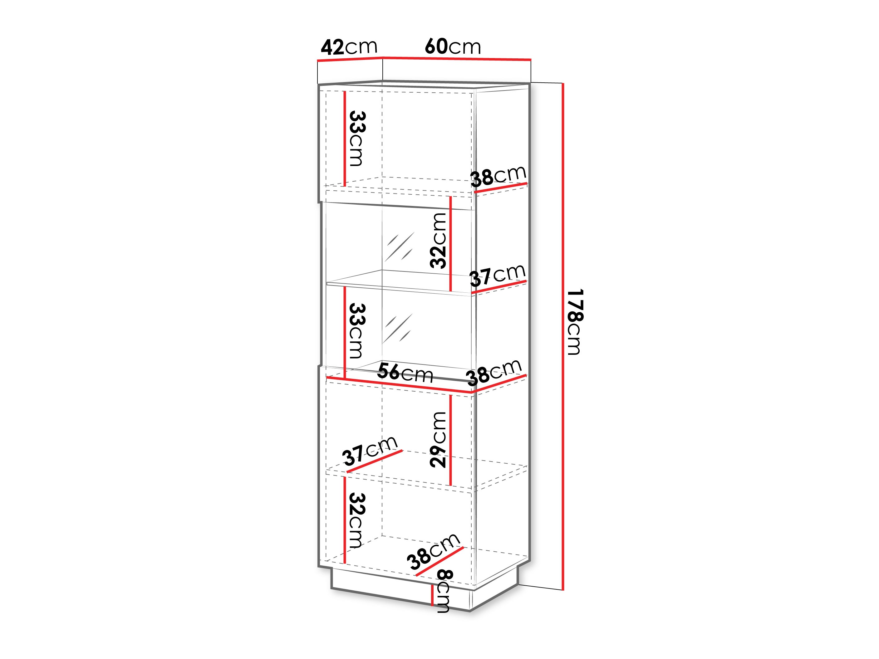 Reol Lusonu 106 (Hvid)
