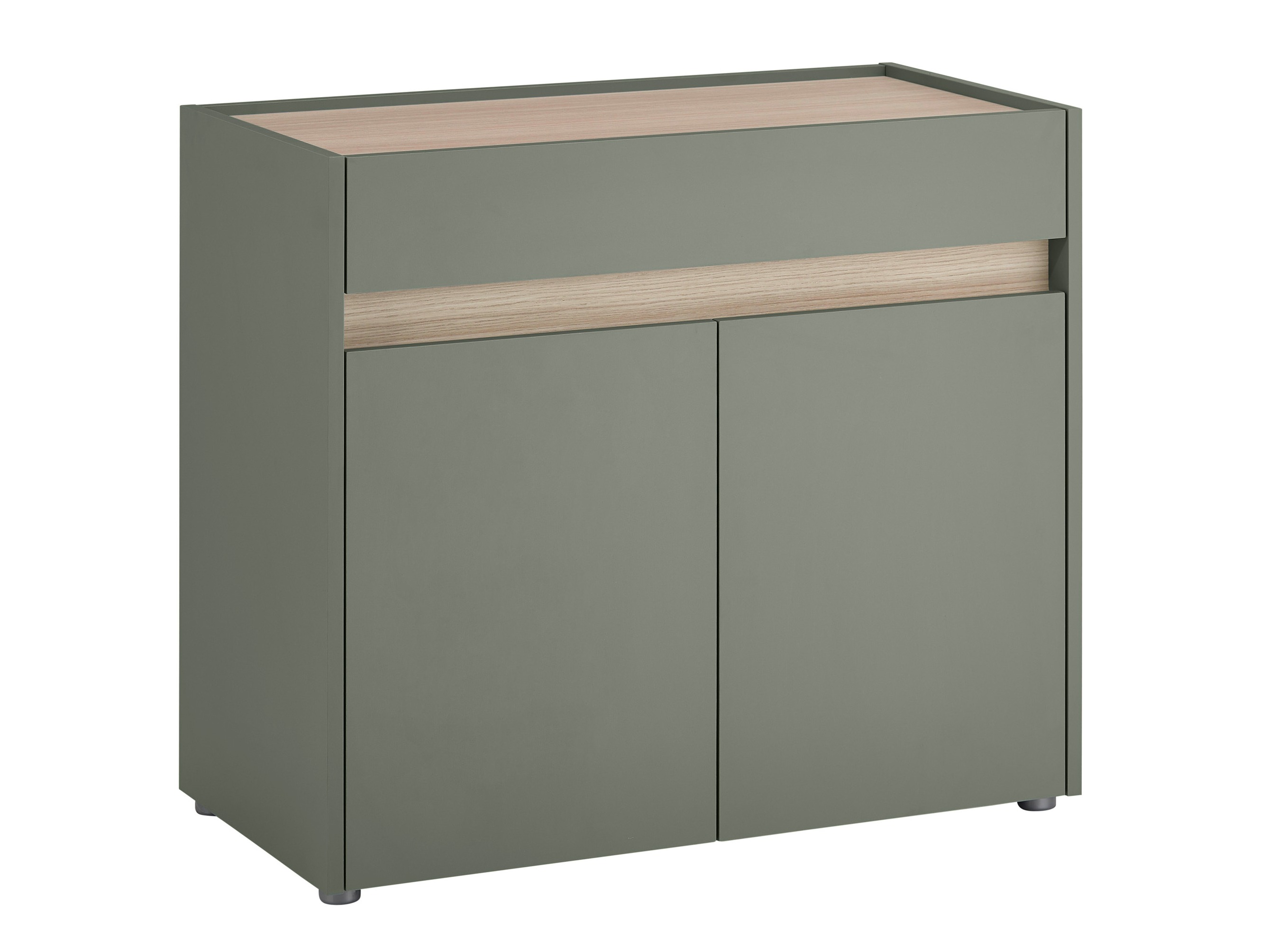 Kommode Elbsori 110 (Grøn + Egetræ)