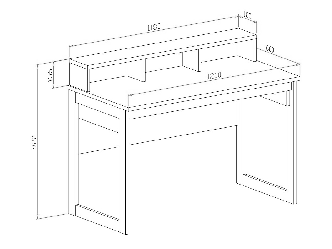 Skrivebord Fermaru 115 (Støvet grøn + Egetræ)