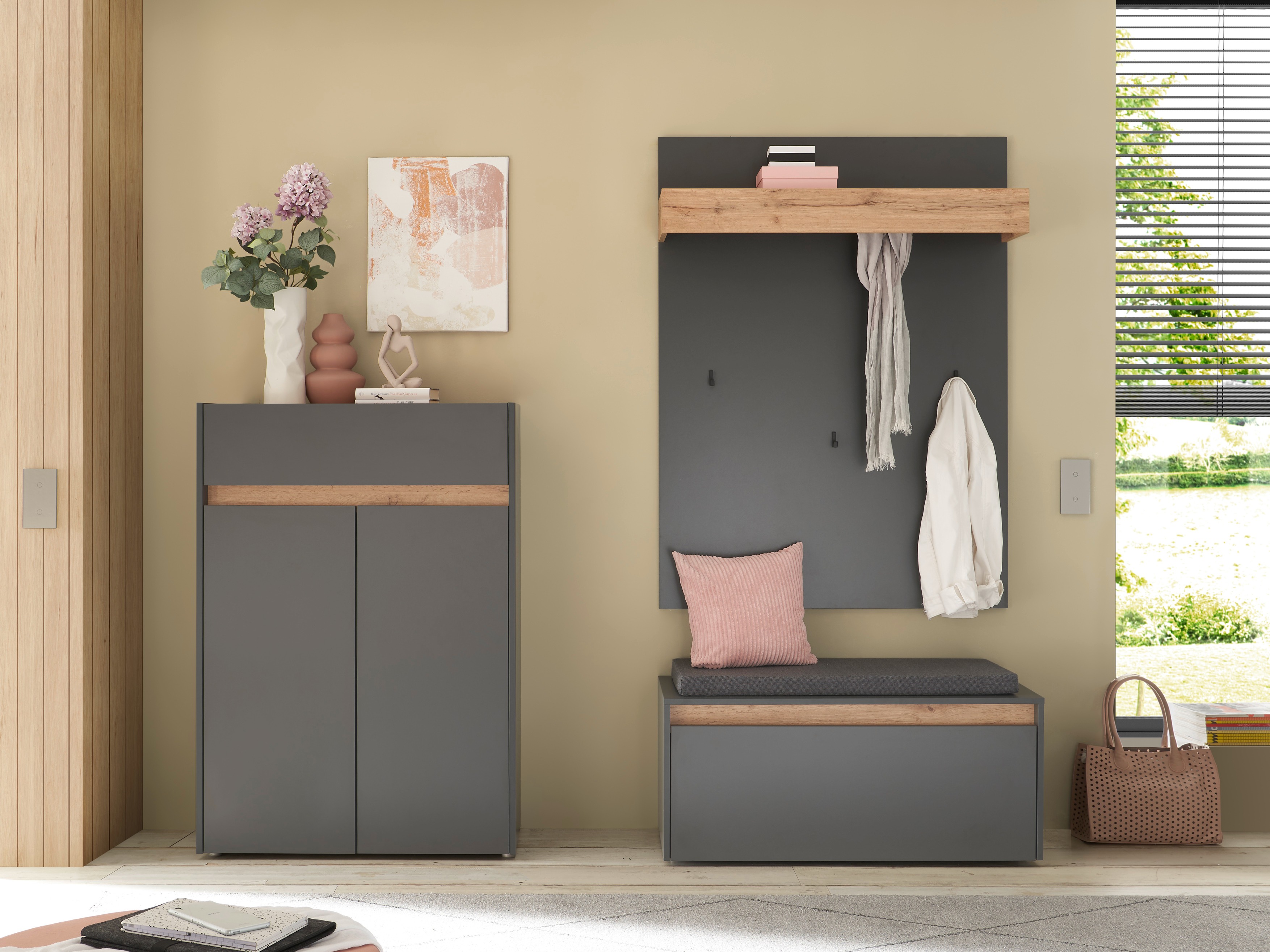 Entrésæt Elbsori 176 (Antracit + Wotan eg)