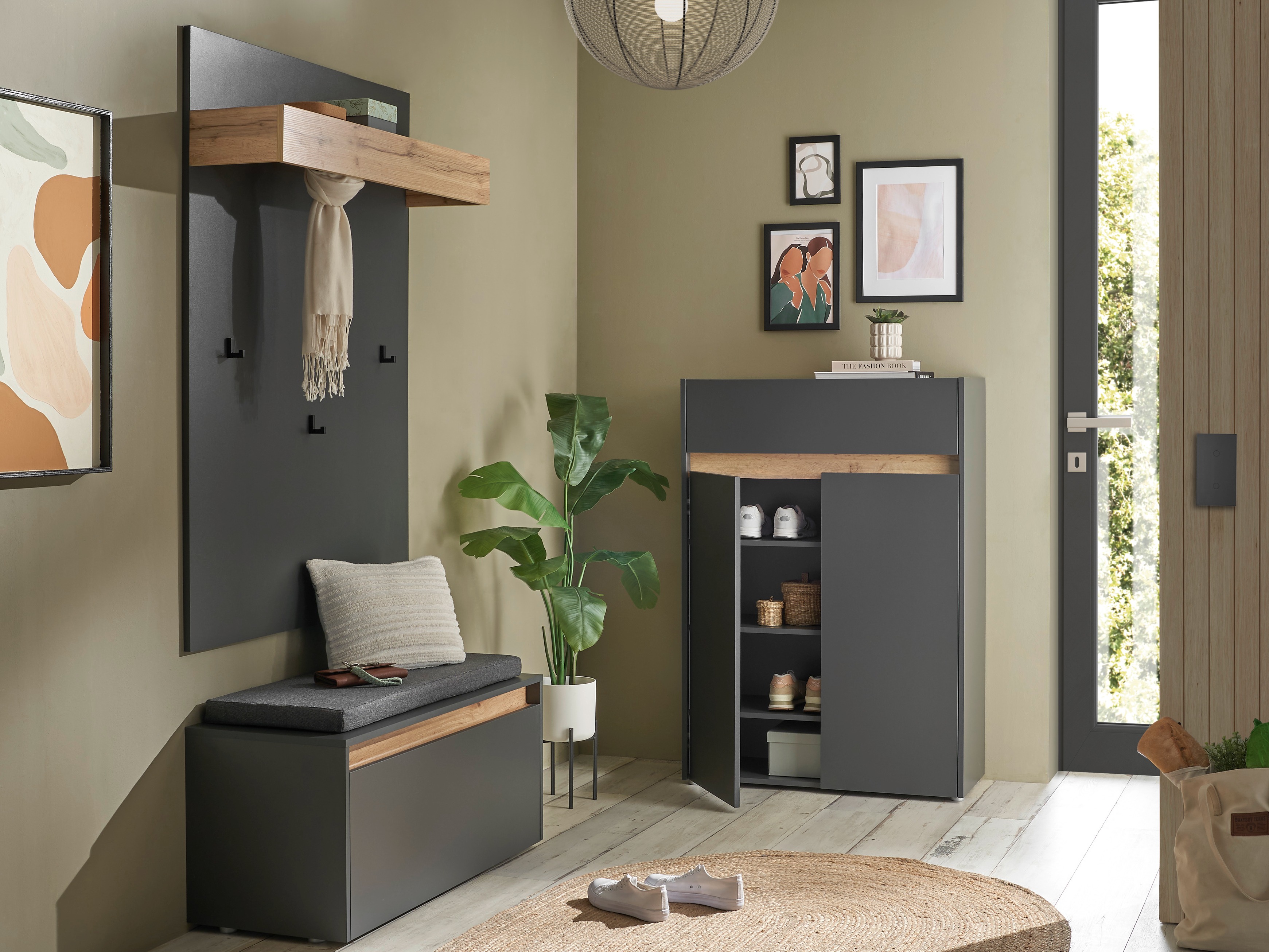 Entrésæt Elbsori 176 (Antracit + Wotan eg)