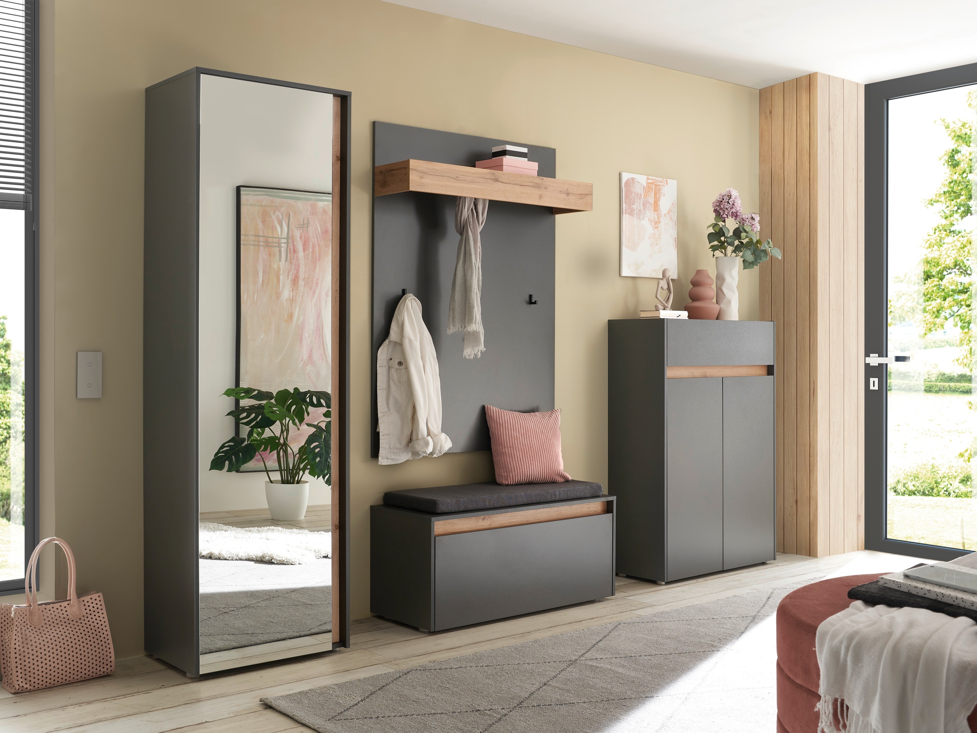 Entrésæt Elbsori 176 (Antracit + Wotan eg)