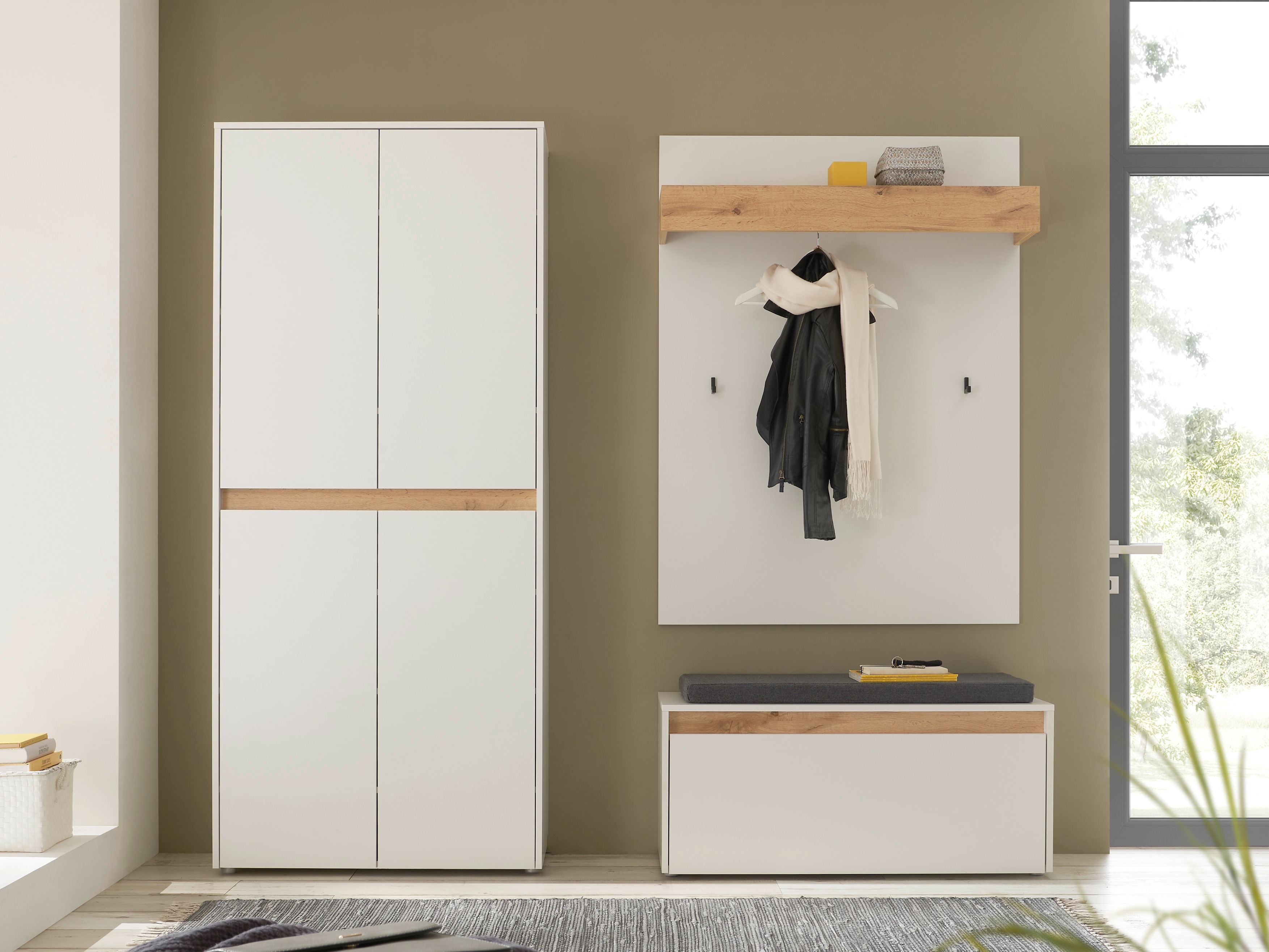 Entrésæt Elbsori 177 (Hvid + Wotan eg)