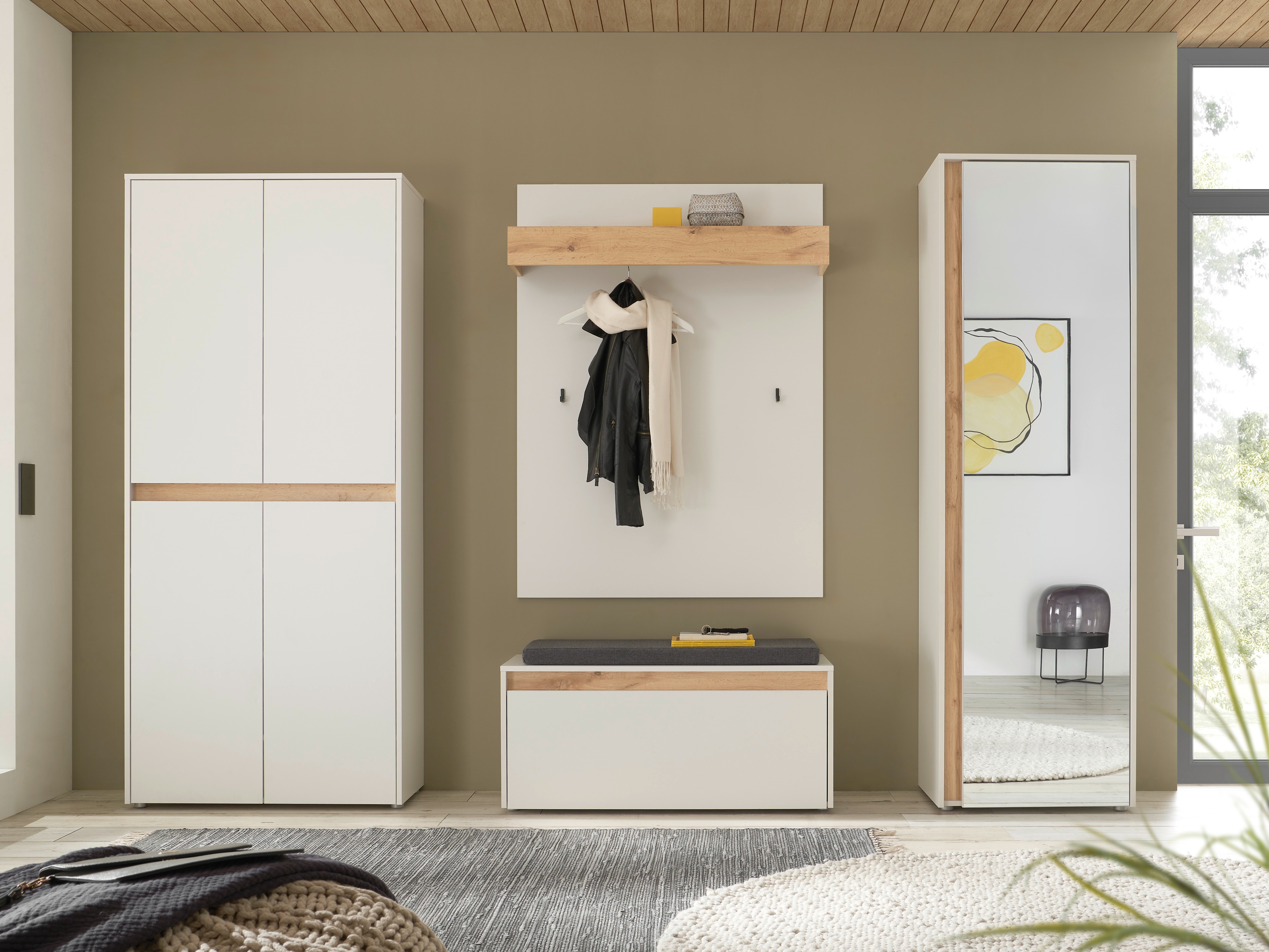 Entrésæt Elbsori 177 (Hvid + Wotan eg)