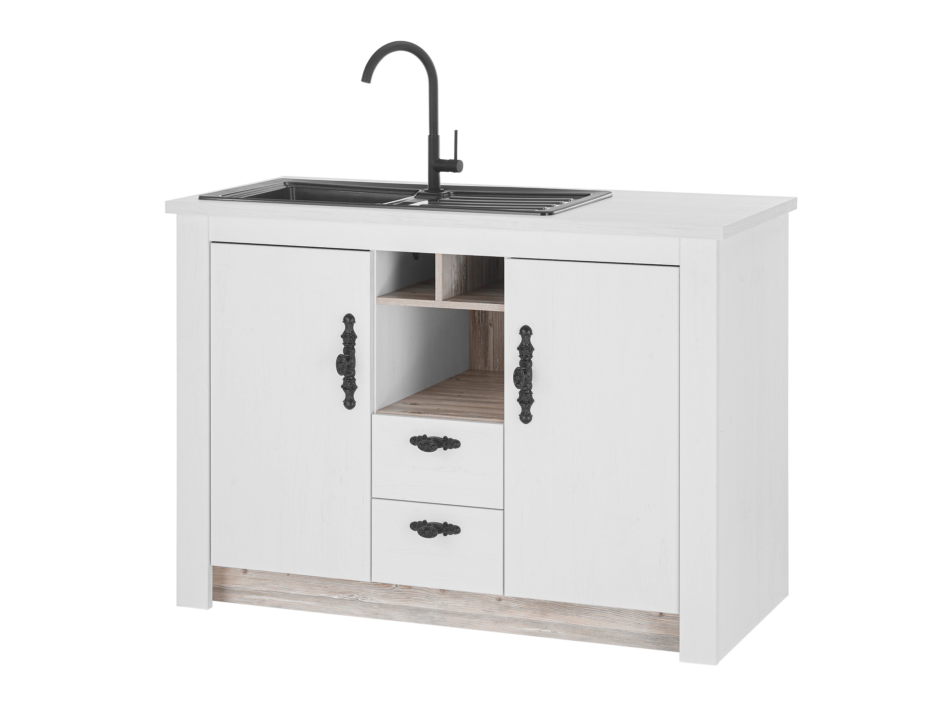 Modulskab med skuffe og låger Flora 100