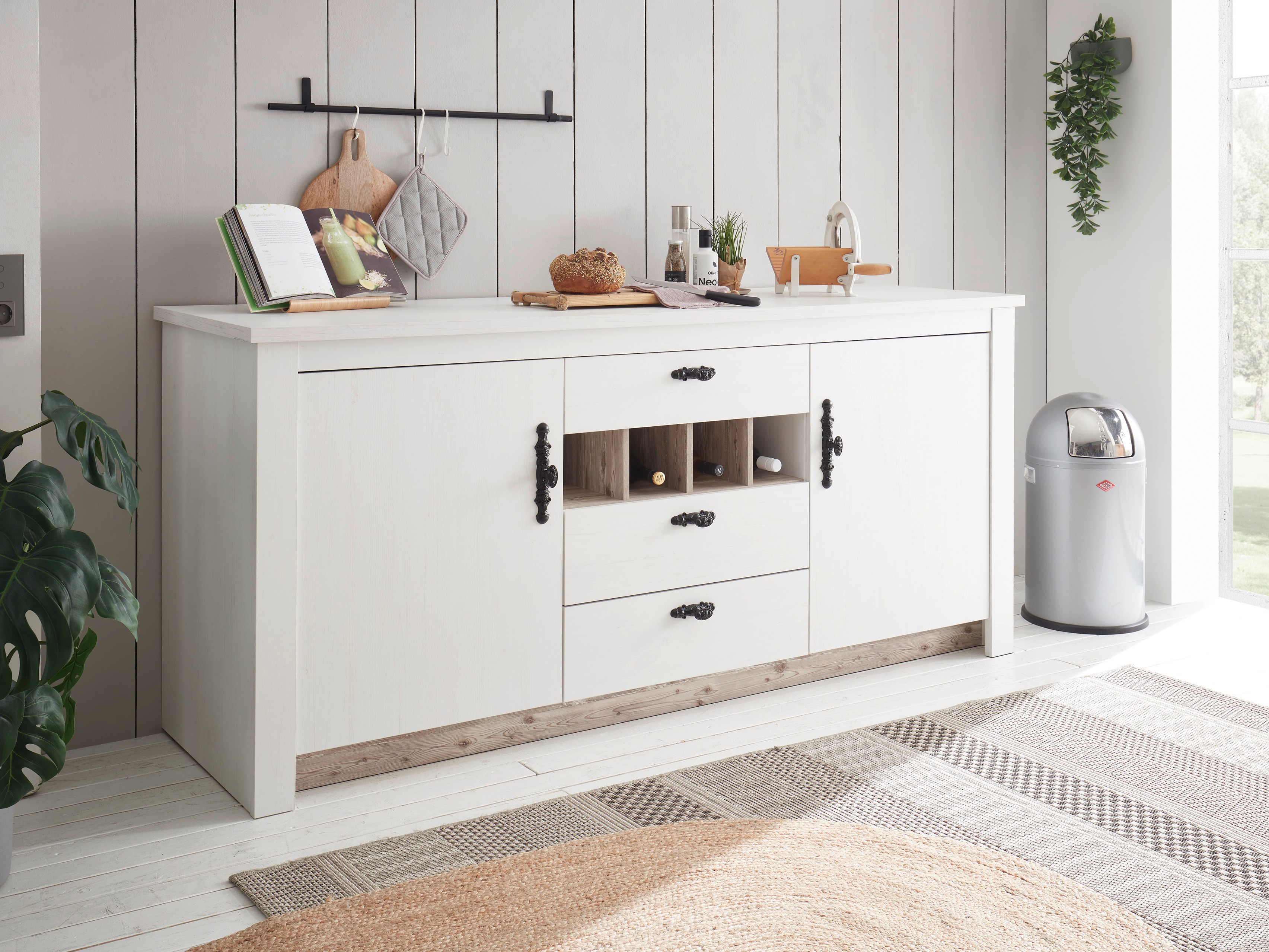 Modulskab med skuffe og låger Flora 101