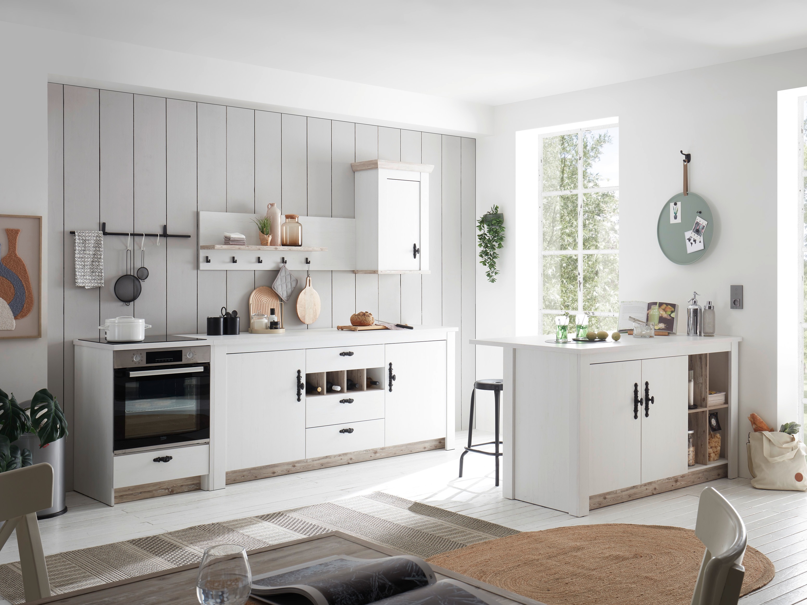 Modulskab med skuffe og låger Flora 101