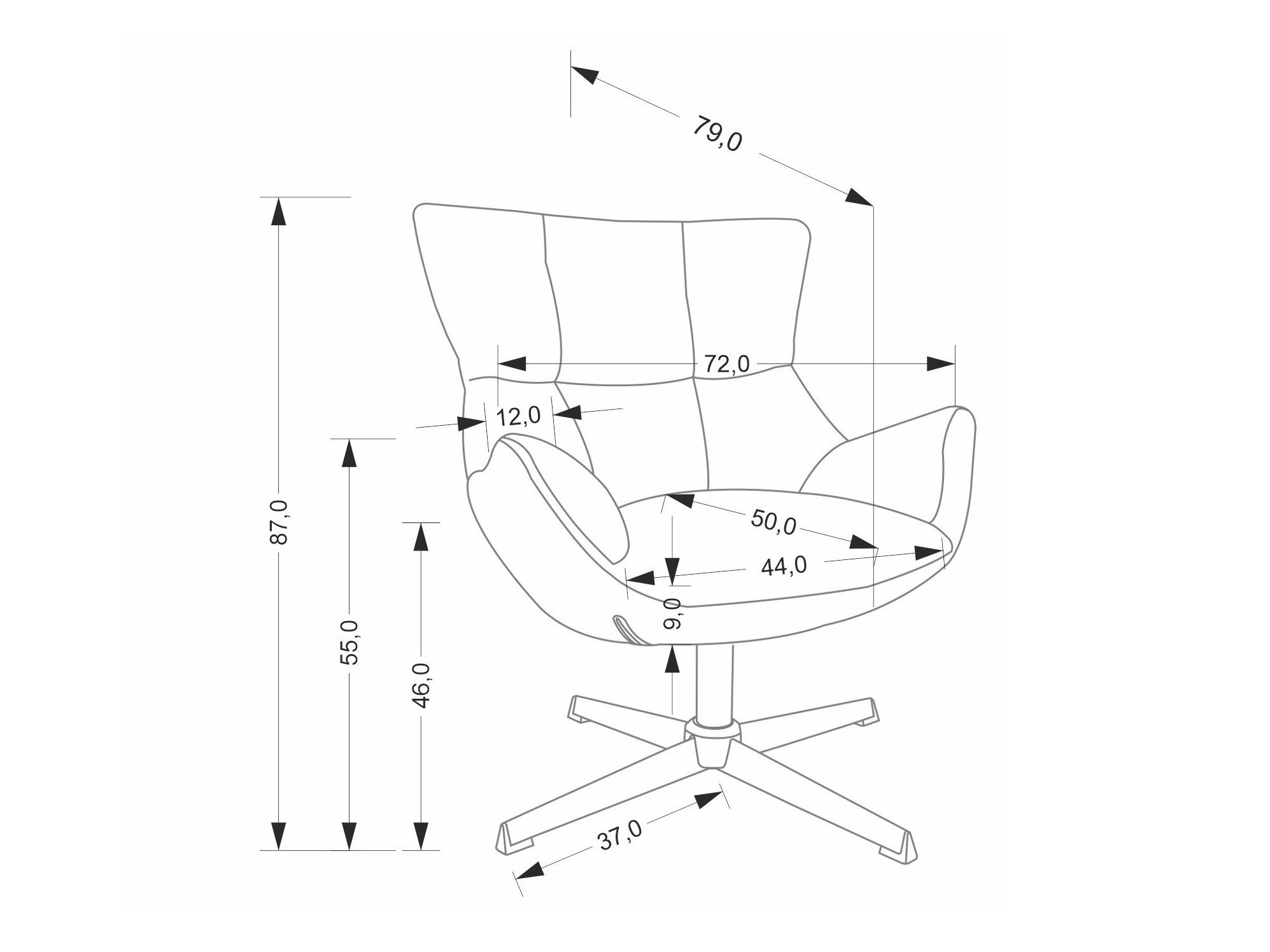 Lænestol Houston 2088 (Beige)