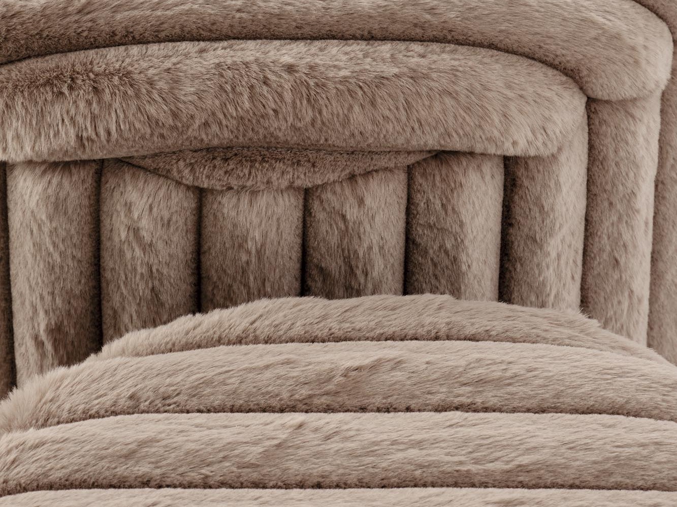 Sæt puffer Houston 2076 (Cappuccino)