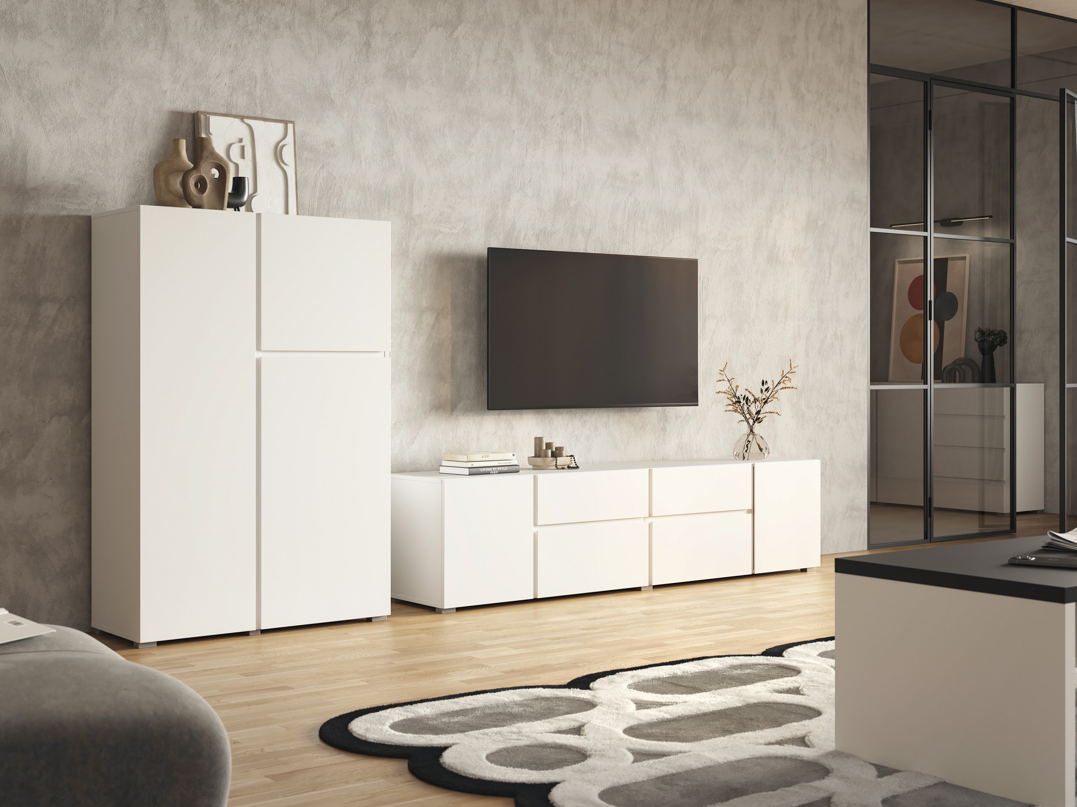 Stuemøblersæt Elbleve 104 (Hvid)