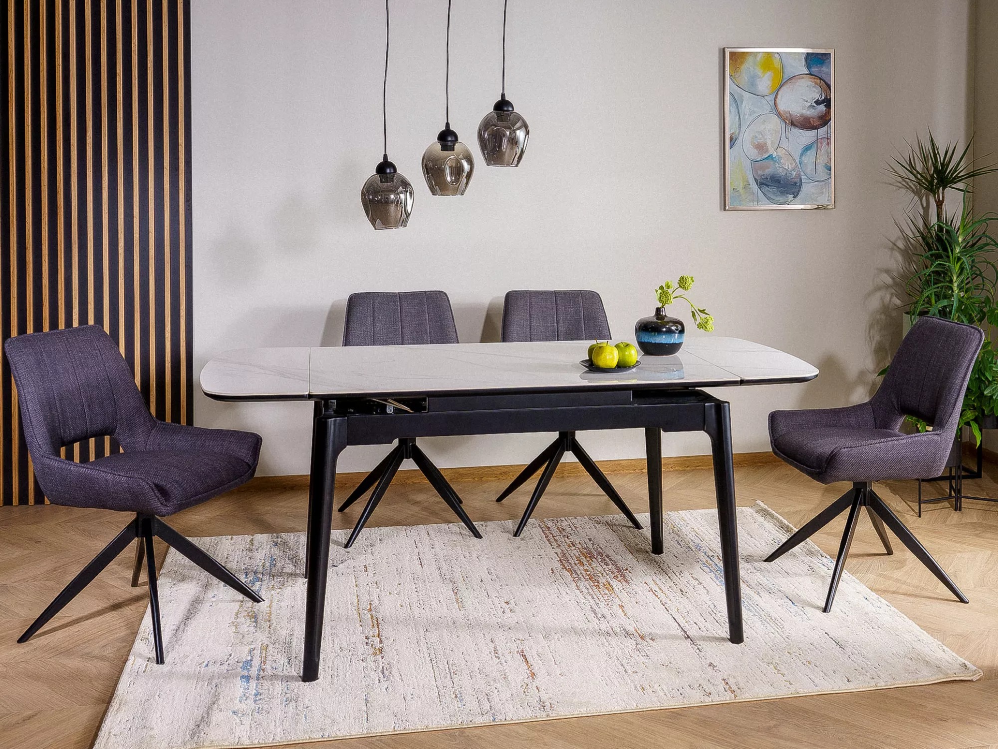 Bord Detroit 921 (Hvid marmor)