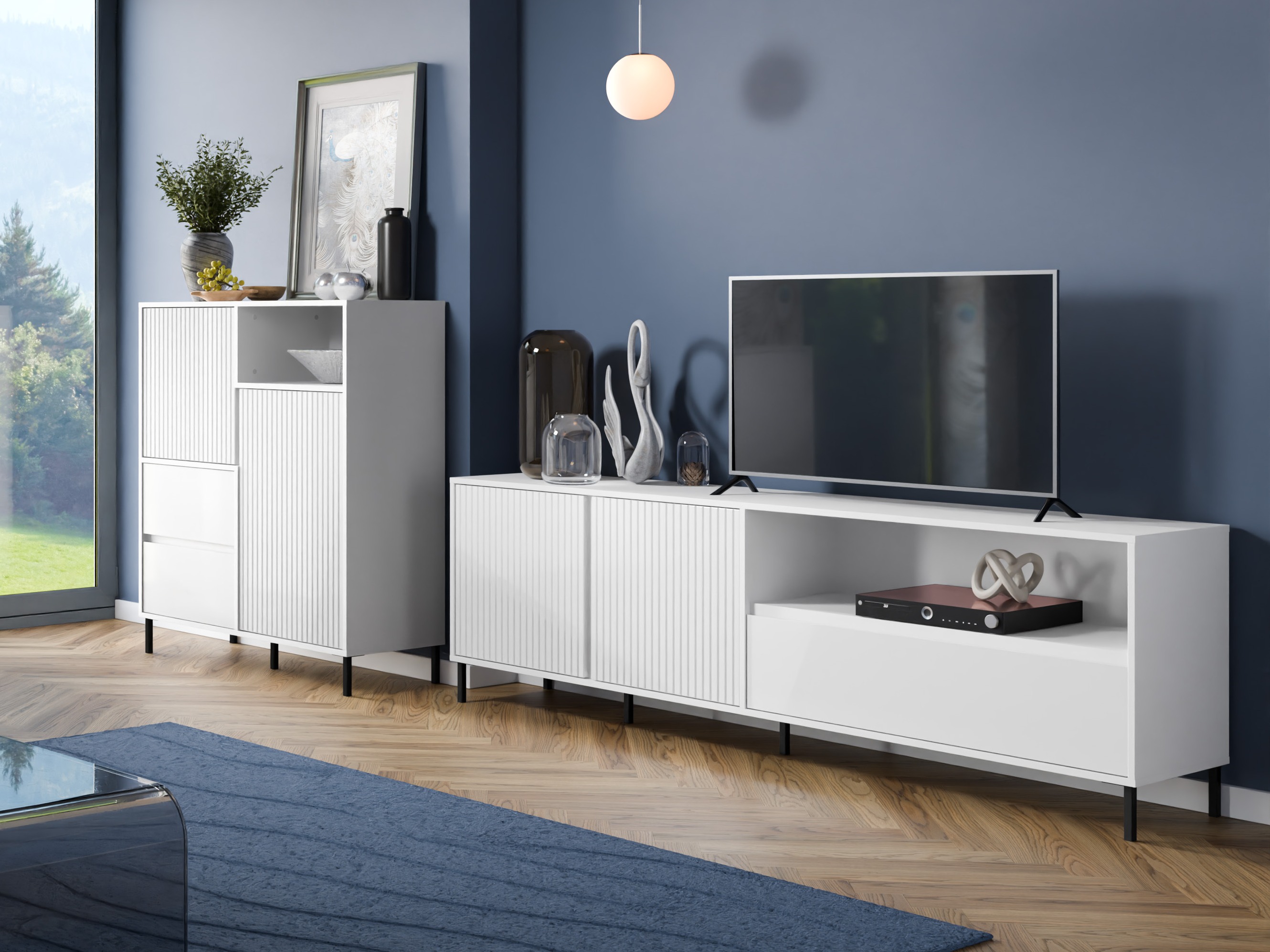 Stuemøbelsæt Ruvrevi 105 (Hvid)