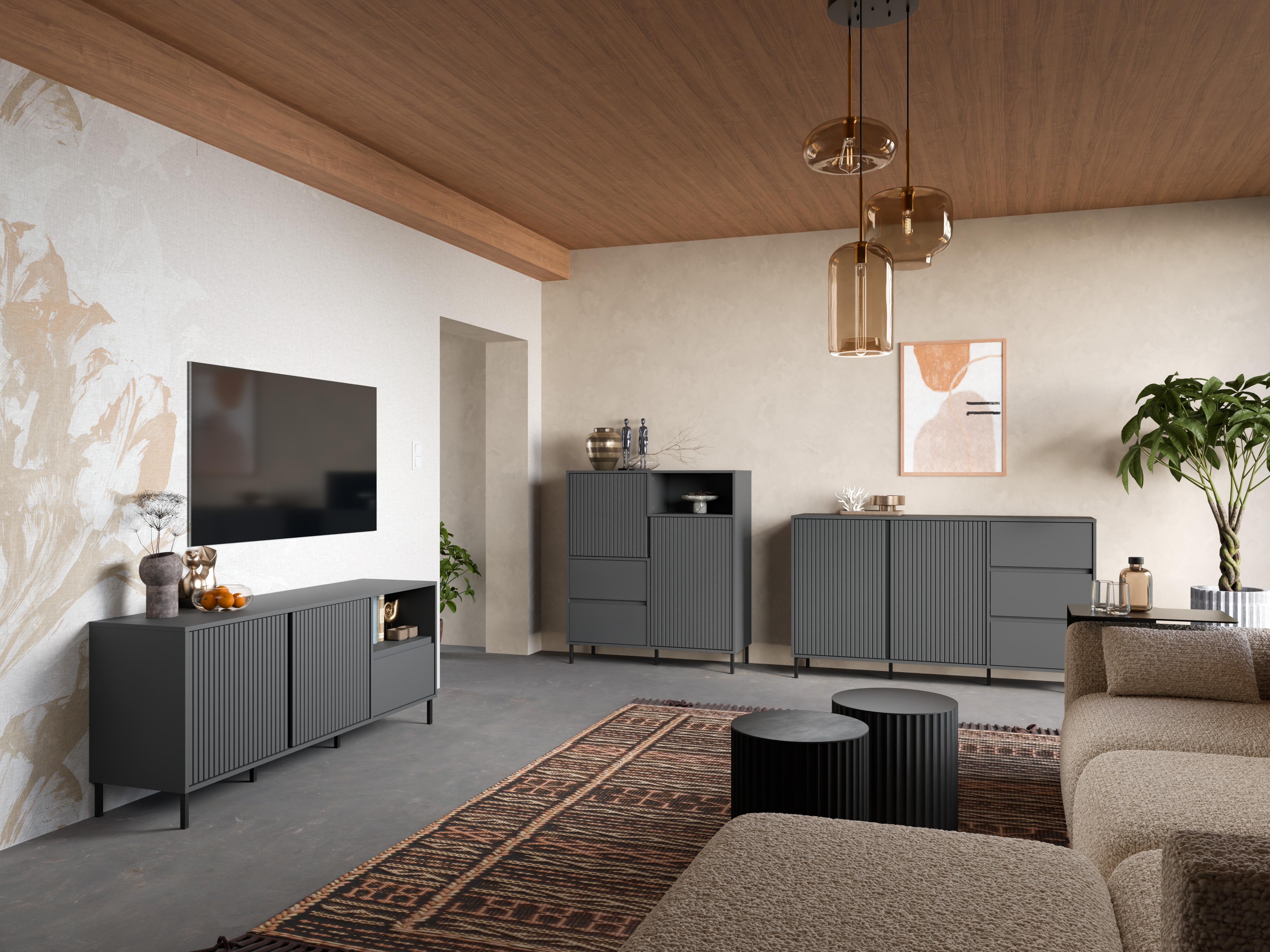 Stuemøbelsæt Ruvrevi 106 (Antracit)