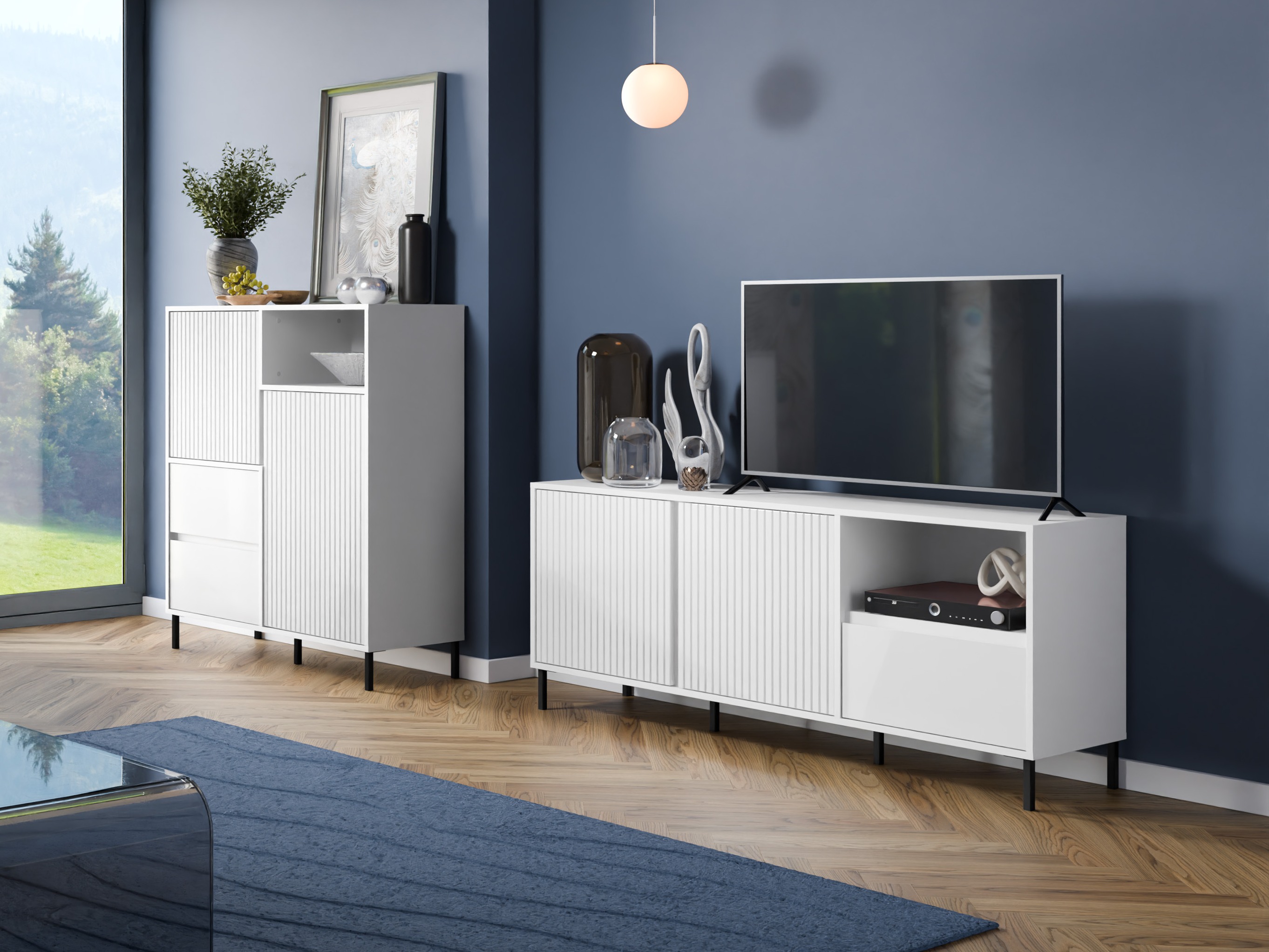 Stuemøbelsæt Ruvrevi 106 (Hvid)