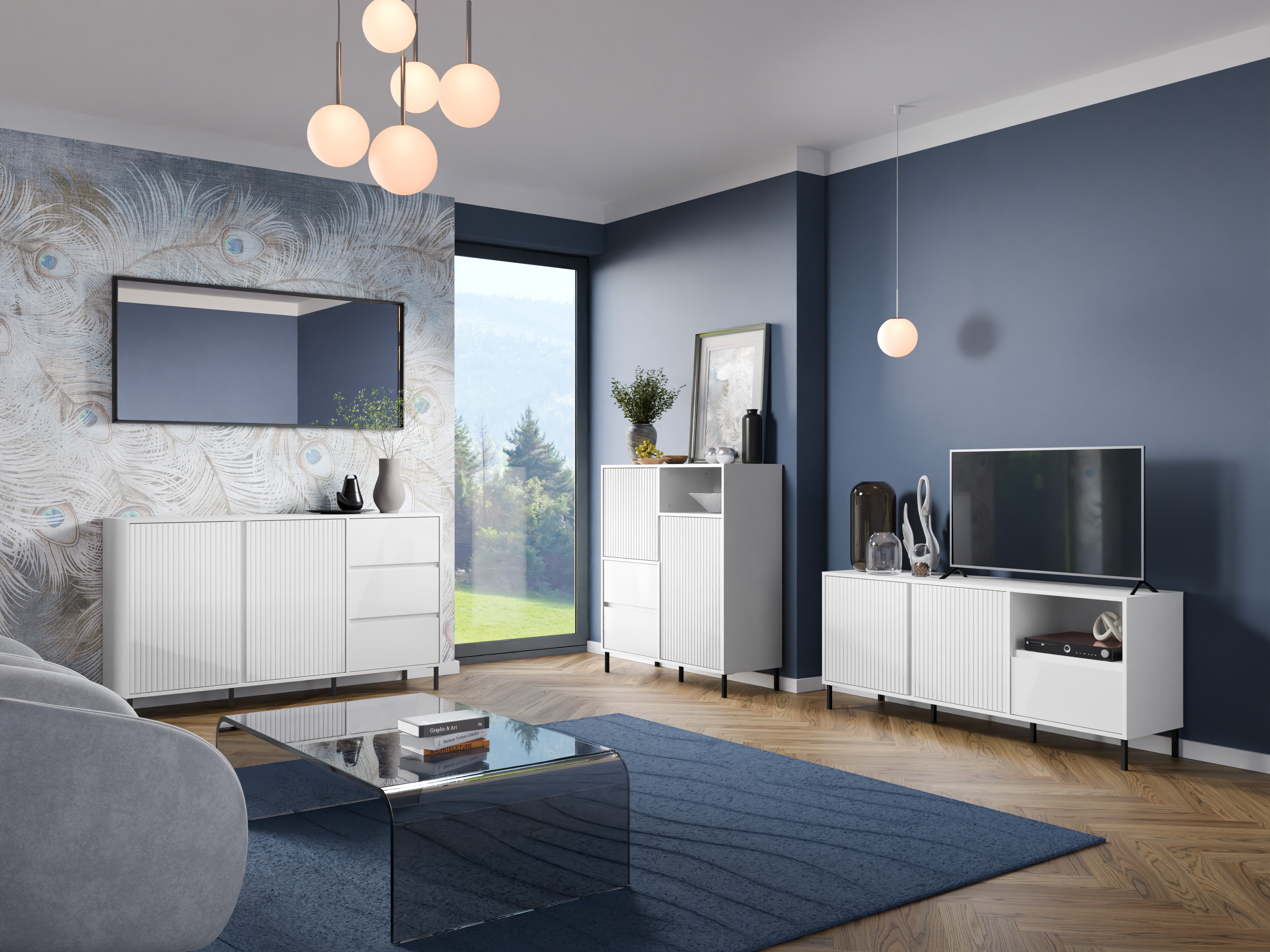 Stuemøbelsæt Ruvrevi 106 (Hvid)