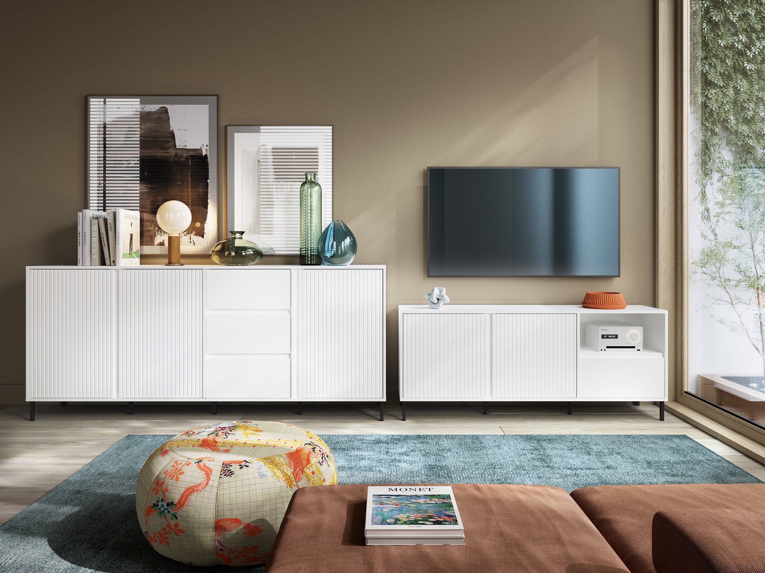 Stuemøbelsæt Ruvrevi 107 (Hvid)