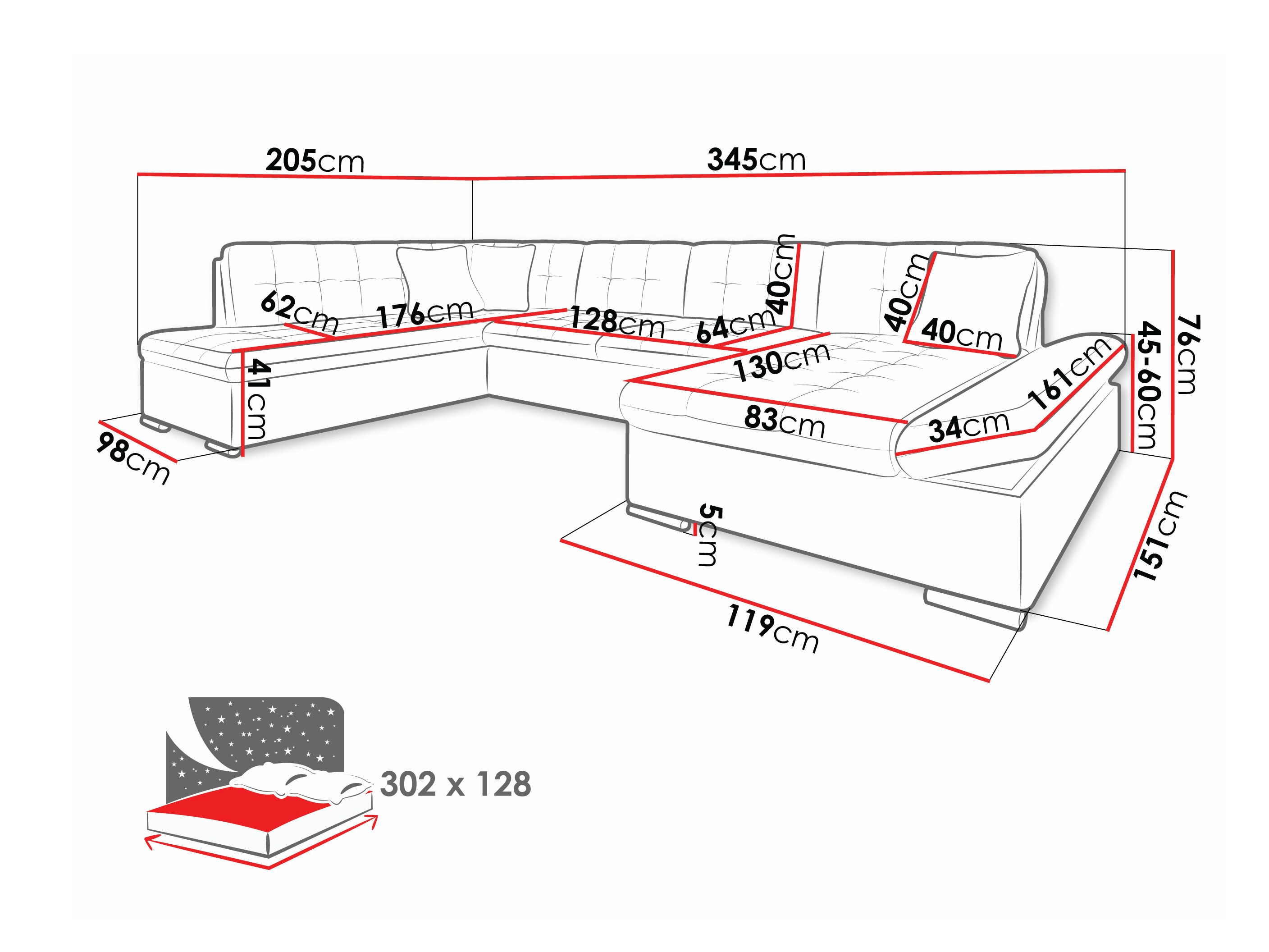 Hjørnesofa Comfivo 149 (Manila 16 + Manila 18)