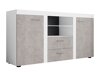 Kommode Tucson 104 (Hvid + Beton)