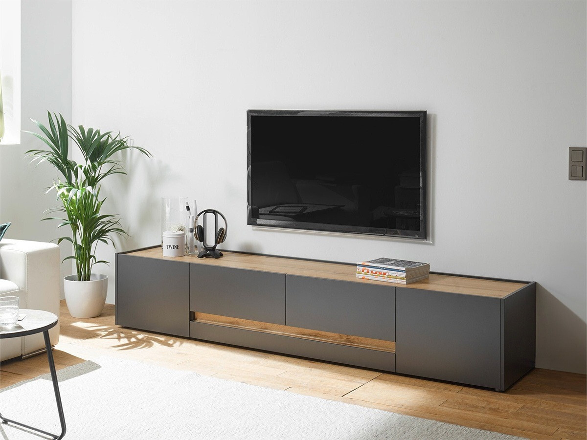 TV-bord Elbsori 116 (Antracit + Wotan eg)