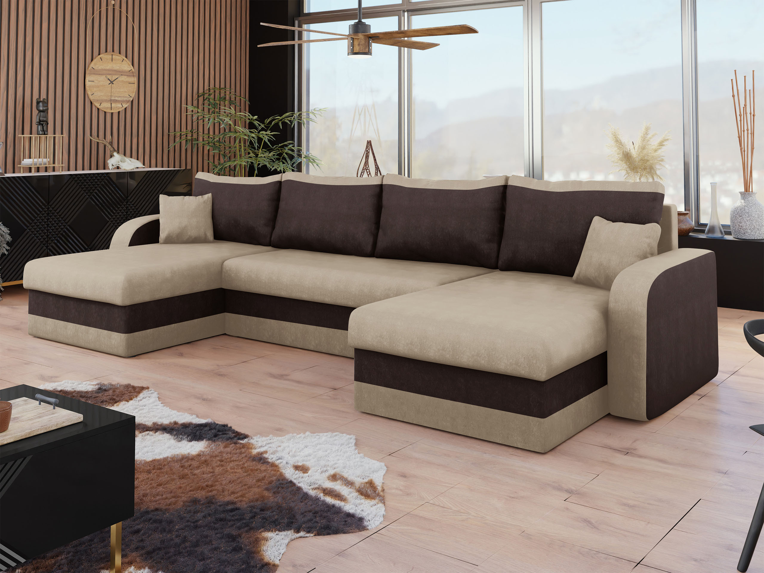 Hjørnesofa Comfivo 233 (Alova 07 + Alova 68)