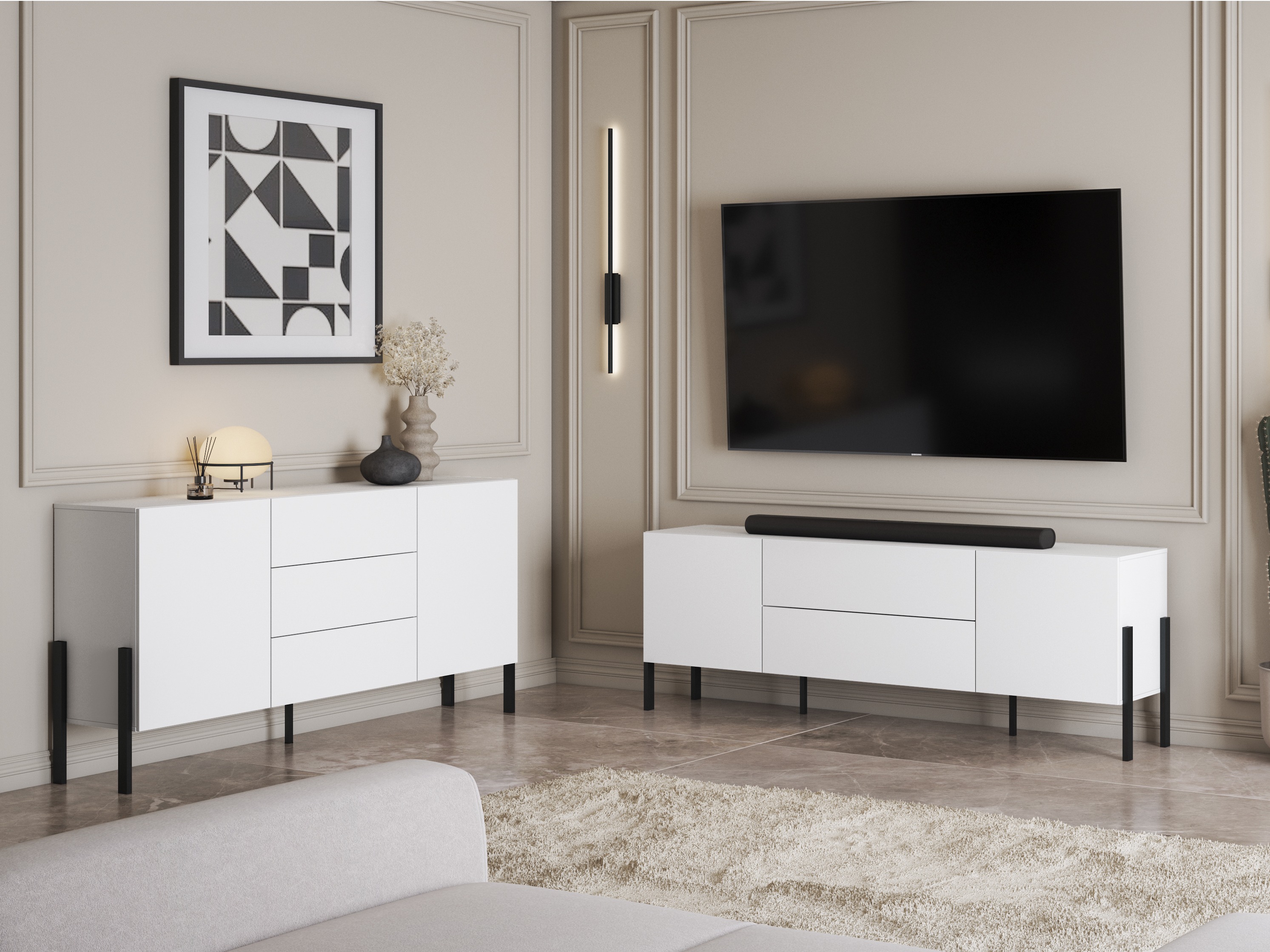 Kommode Etsore 101 (Hvid)