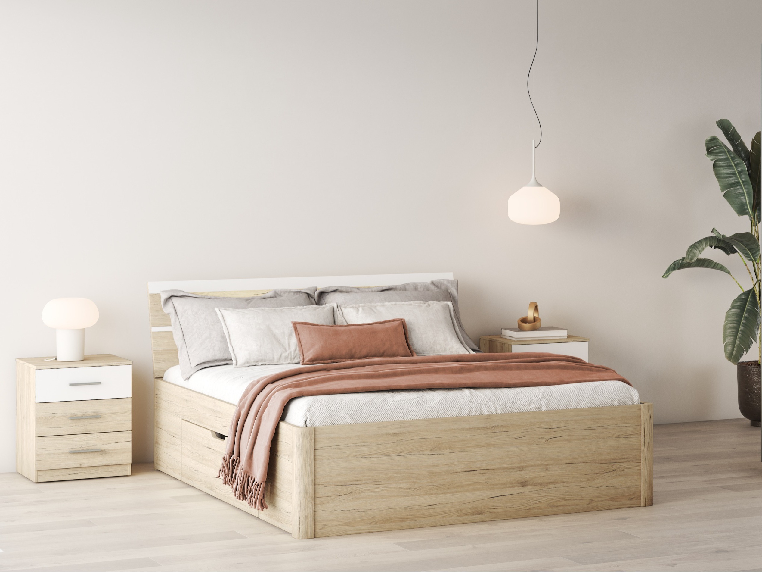 Seng Melvele 112 (San remo eg + Hvid)