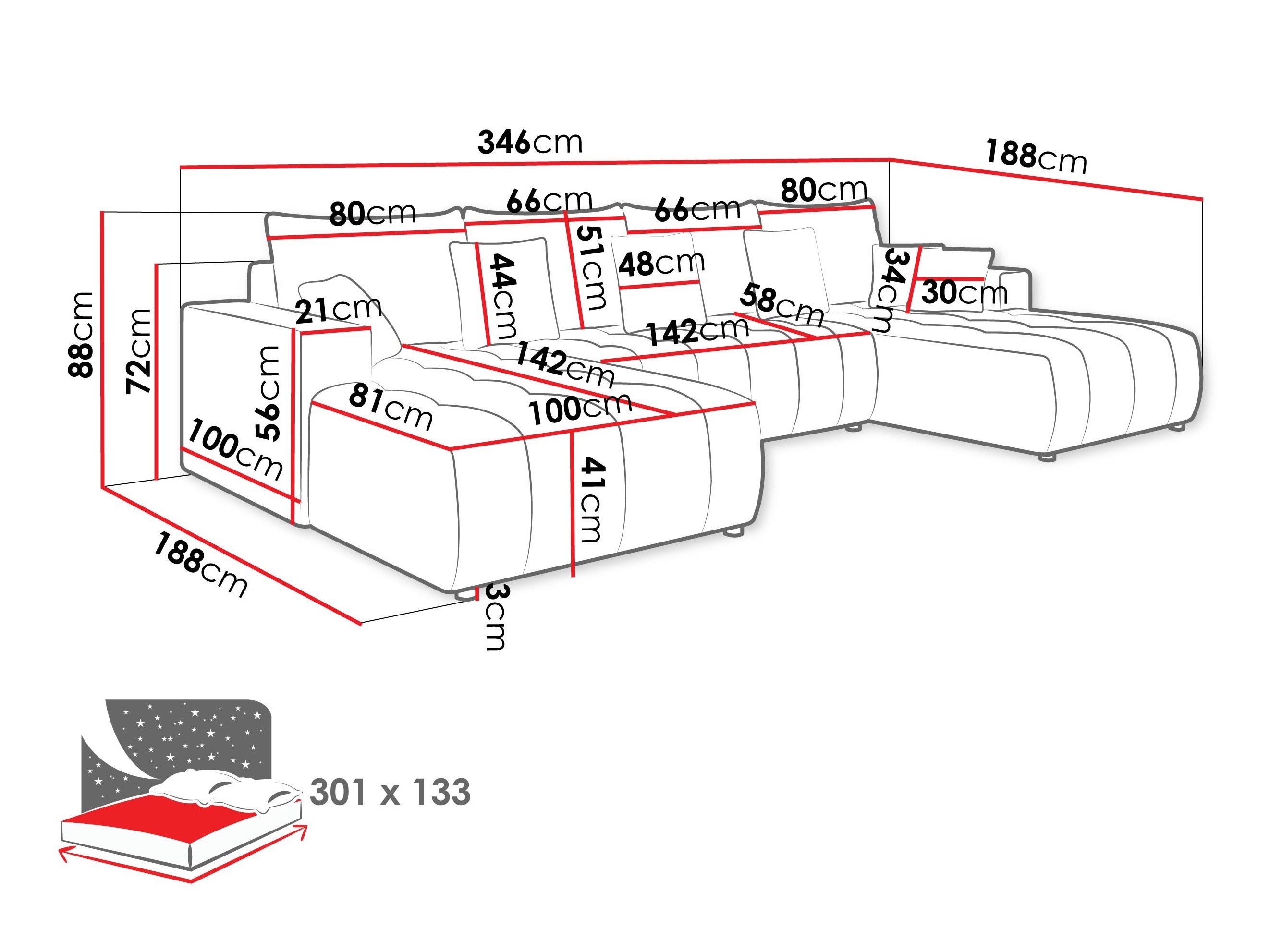 Hjørnesofa Bountiful 105 (Velo 635)
