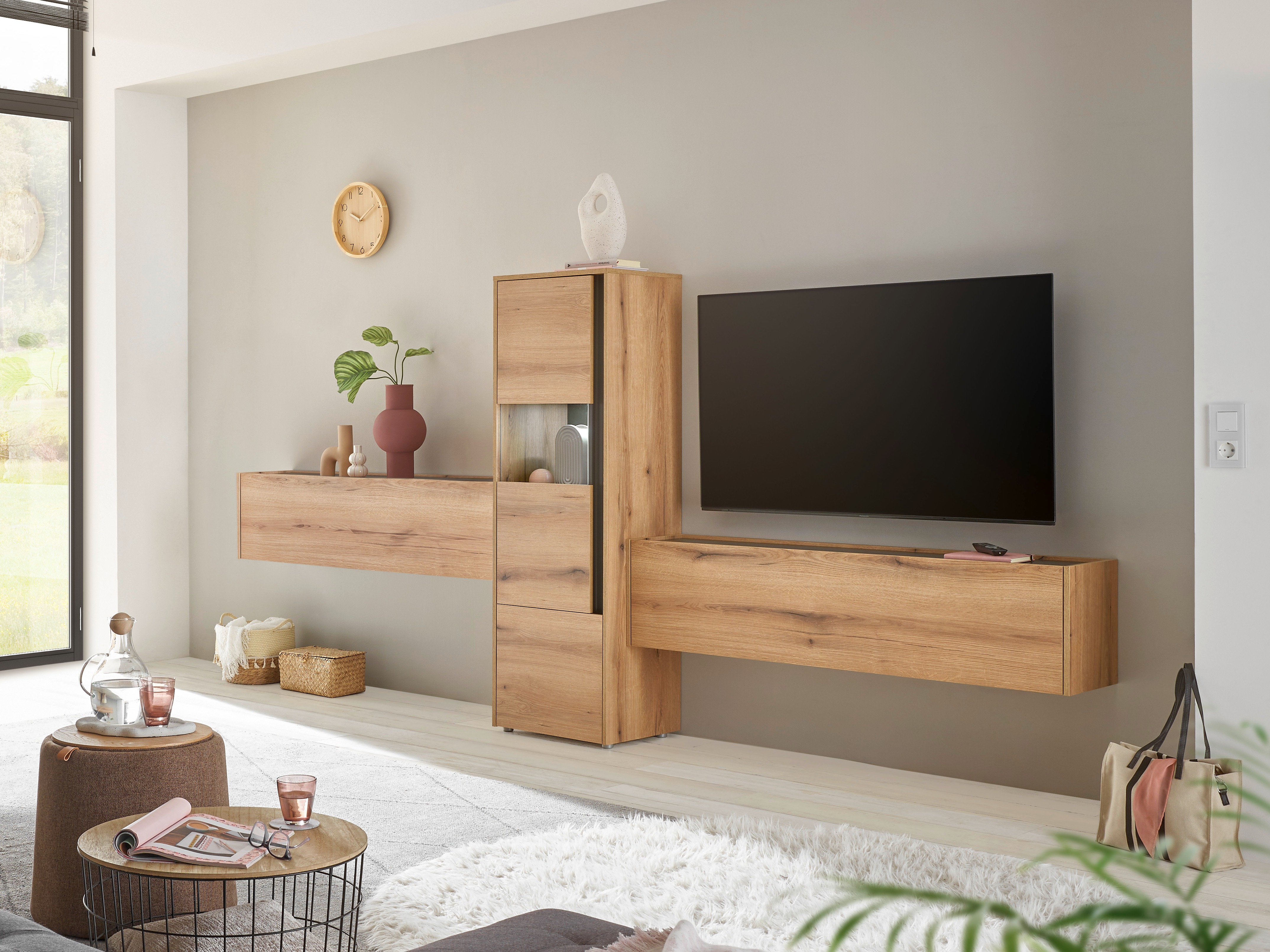 Stuemøbelsæt Elbsori 122 (Egetræ + Antracit)