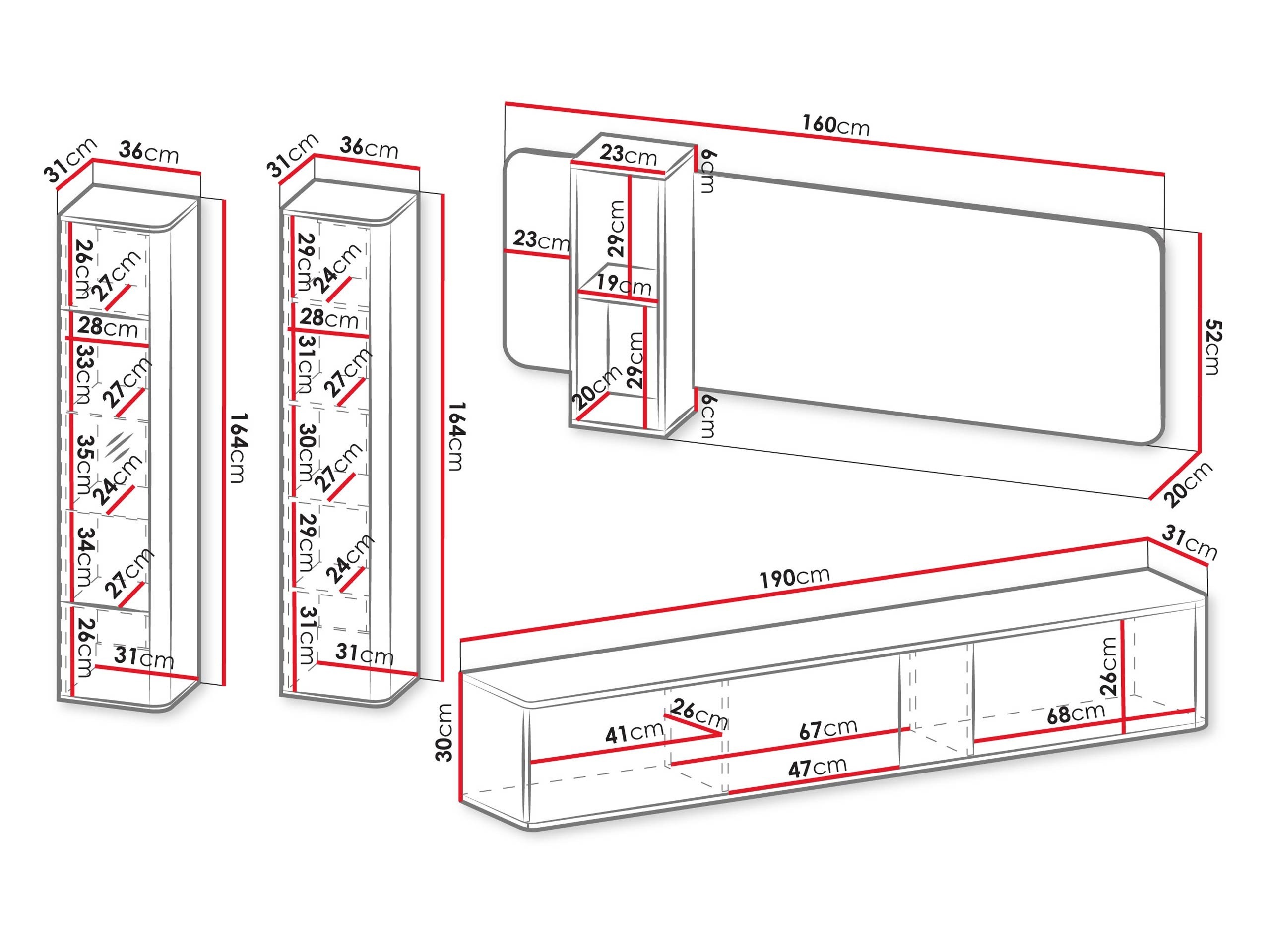 Stuemøbelsæt Dormele 105
