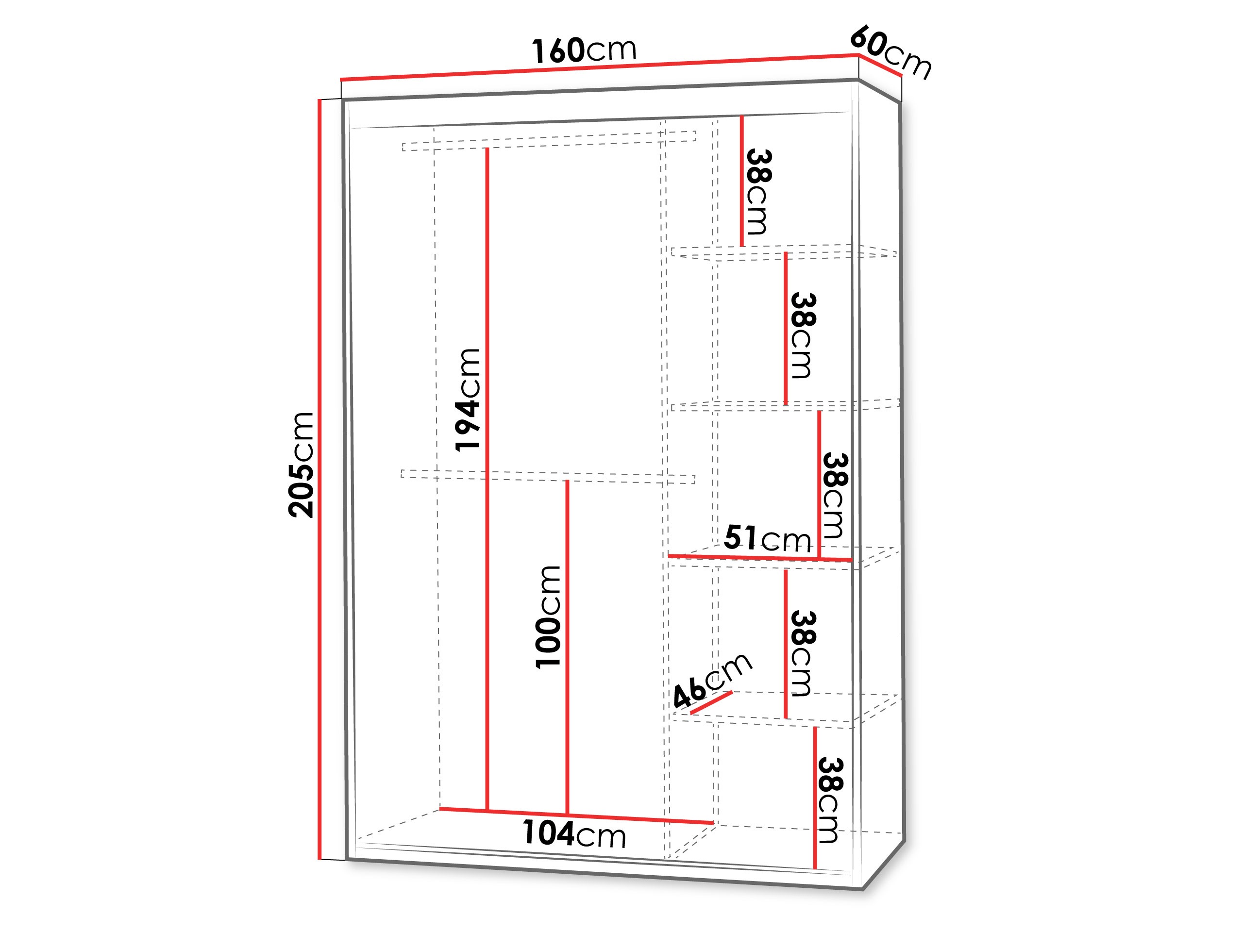 Garderobeskab Cosmes (Kashmir)