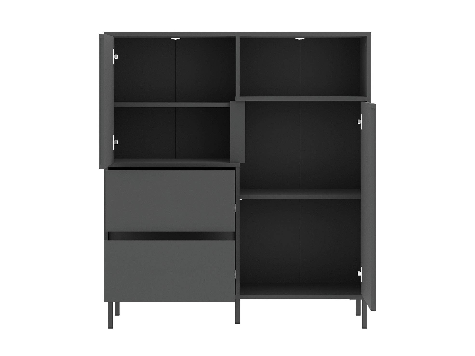 Kommode Ruvrevi 104 (Antracit)