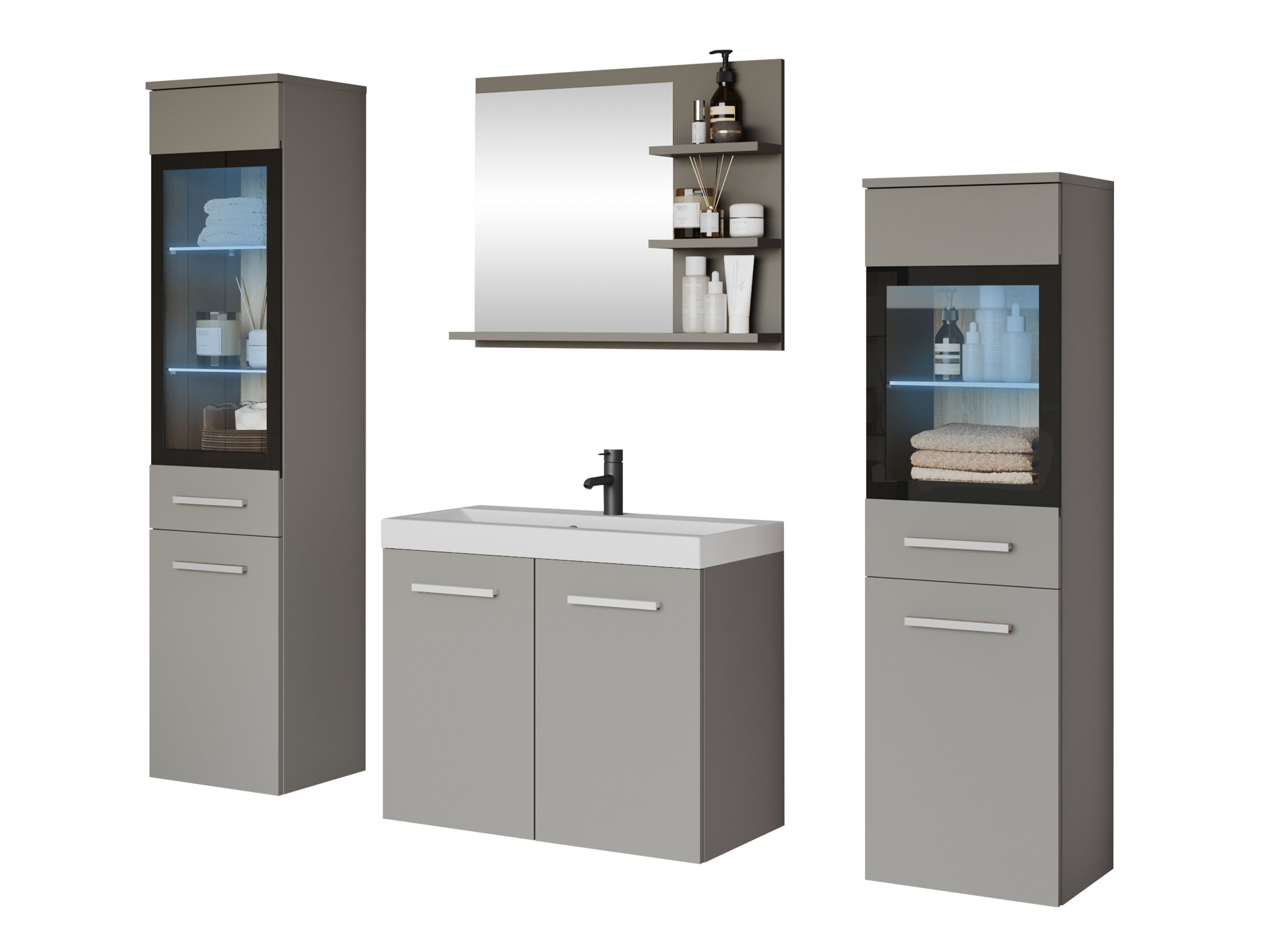 Badeværelses-sæt Sarasota 141 (Grå)