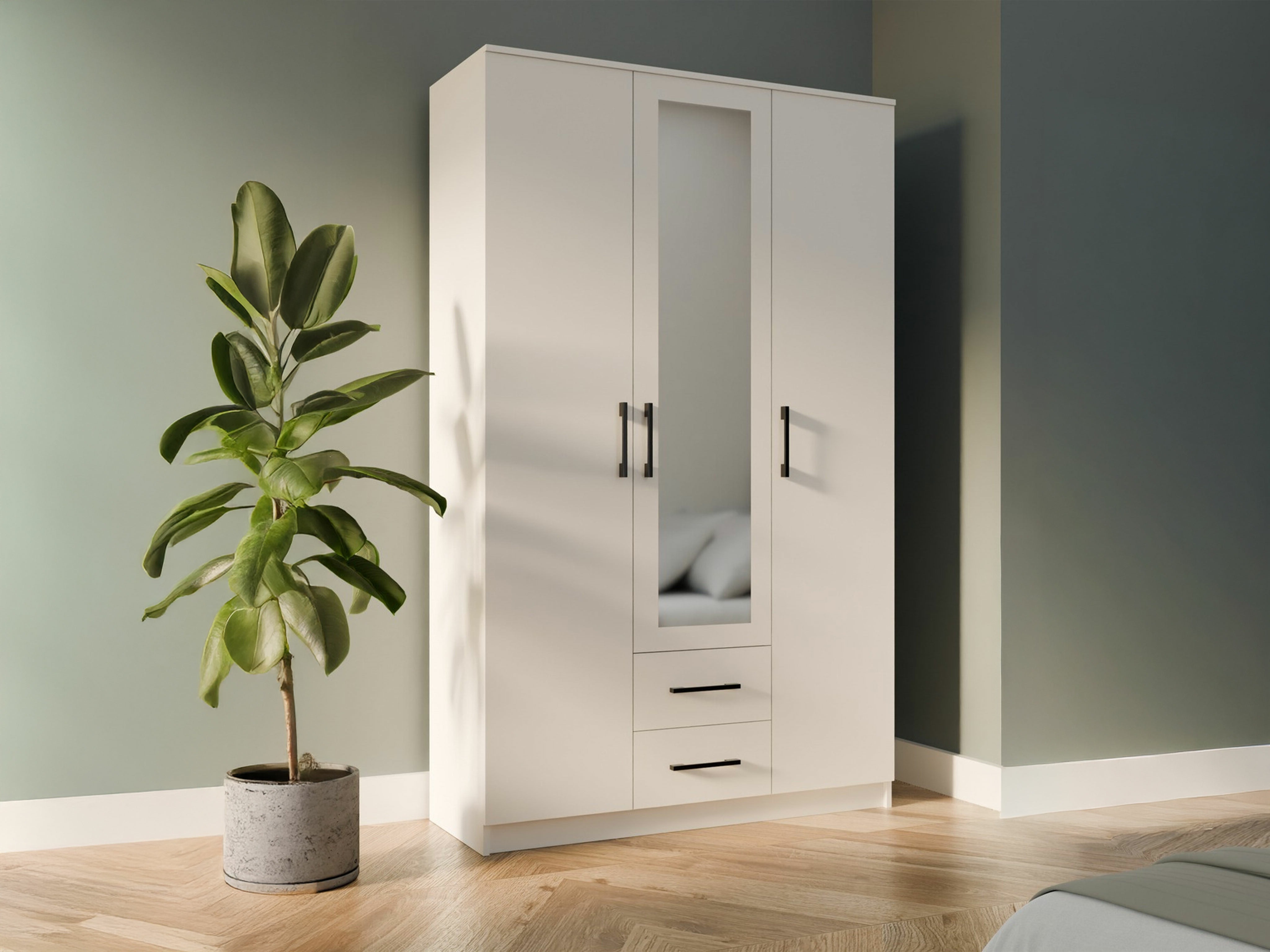 Garderobeskab Mandeville 116 (Hvid)