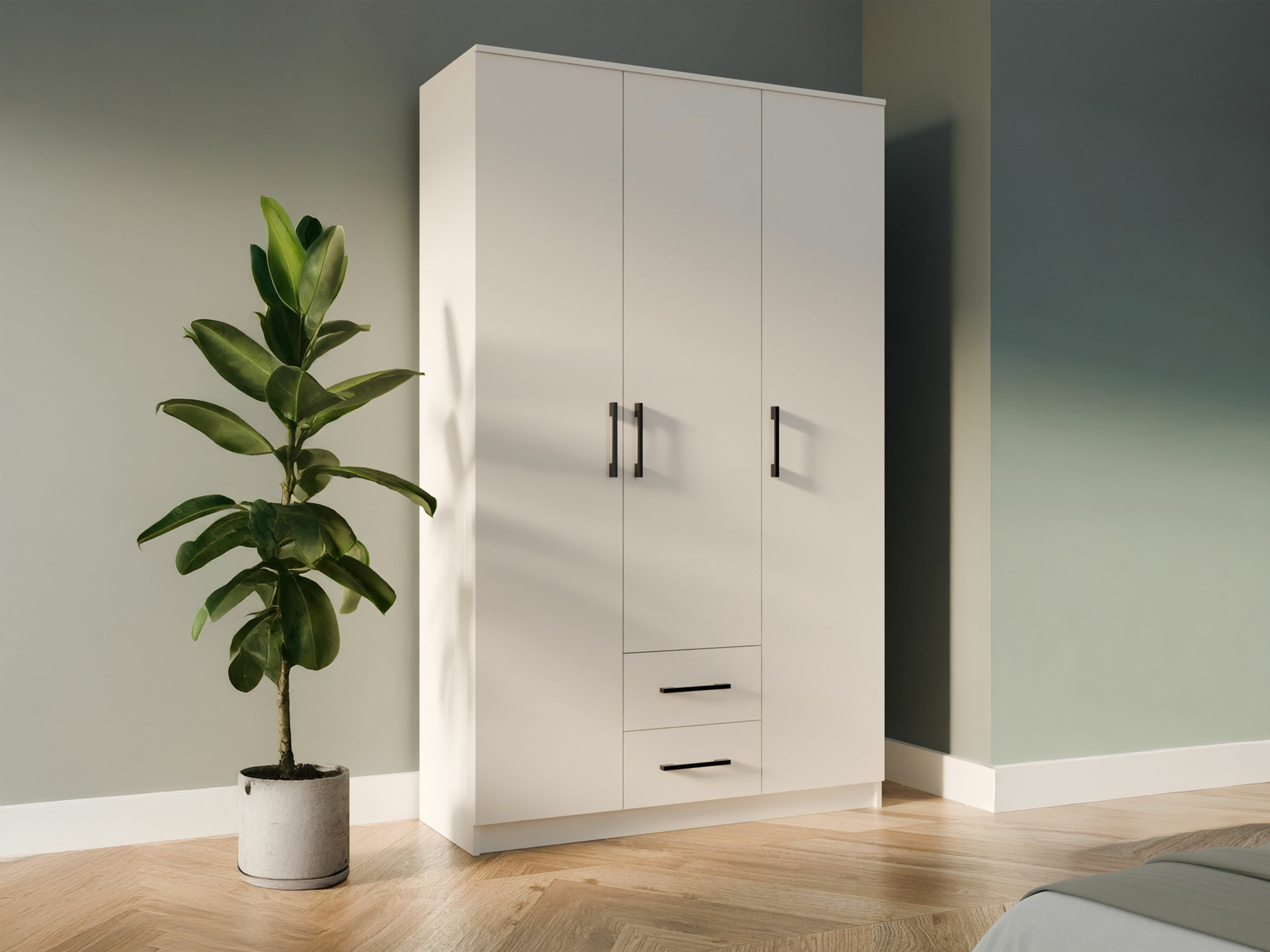 Garderobeskab Mandeville 116 (Hvid)