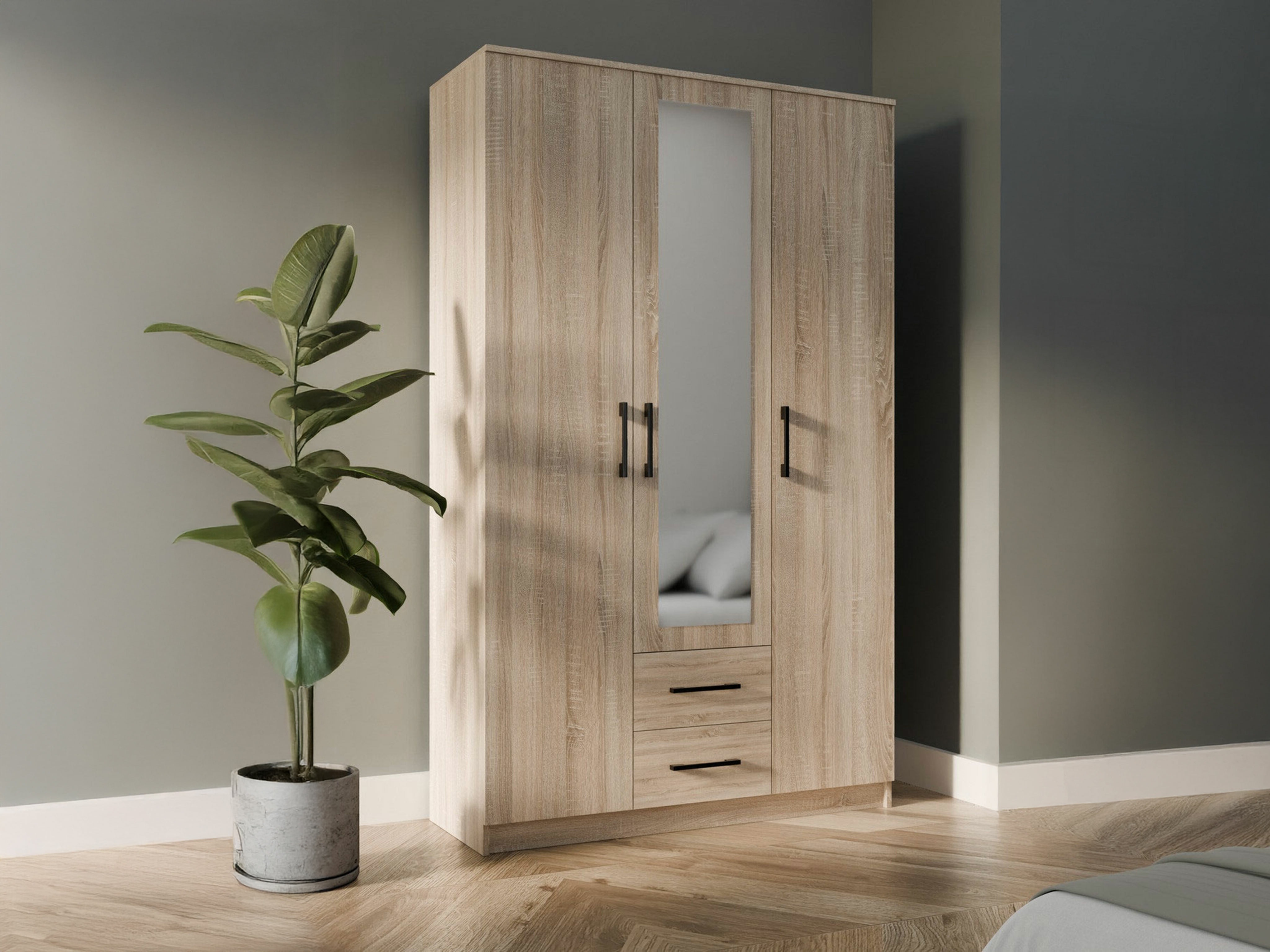 Garderobeskab Mandeville 116 (Sonoma eg)