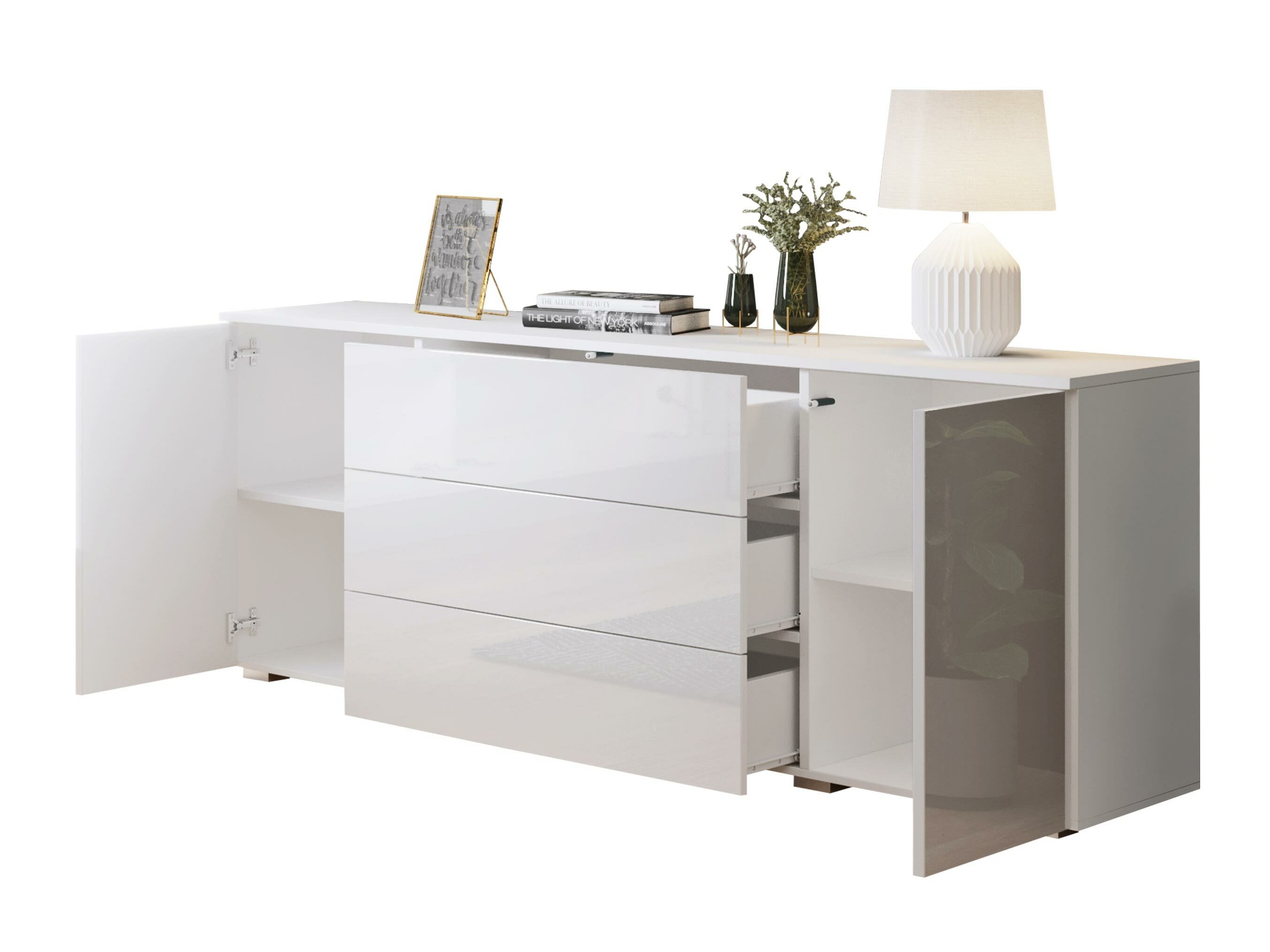 Kommode Sarasota 129 (Matera grå + Kastanje)